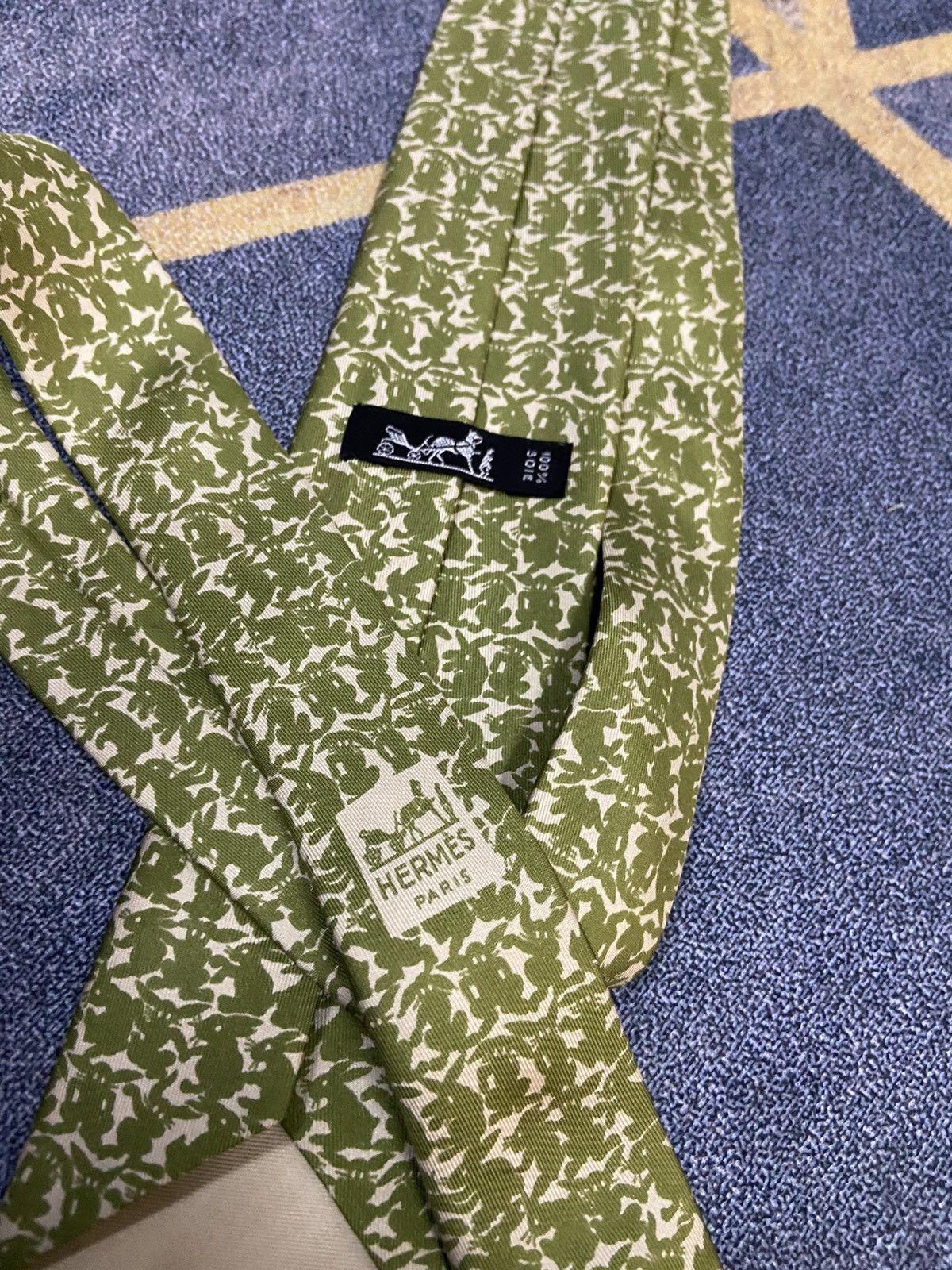 Designer HERMES PARIS X NECKTIE X DESIGNER❤️❤️😊 Size ONE SIZE - 7 Thumbnail