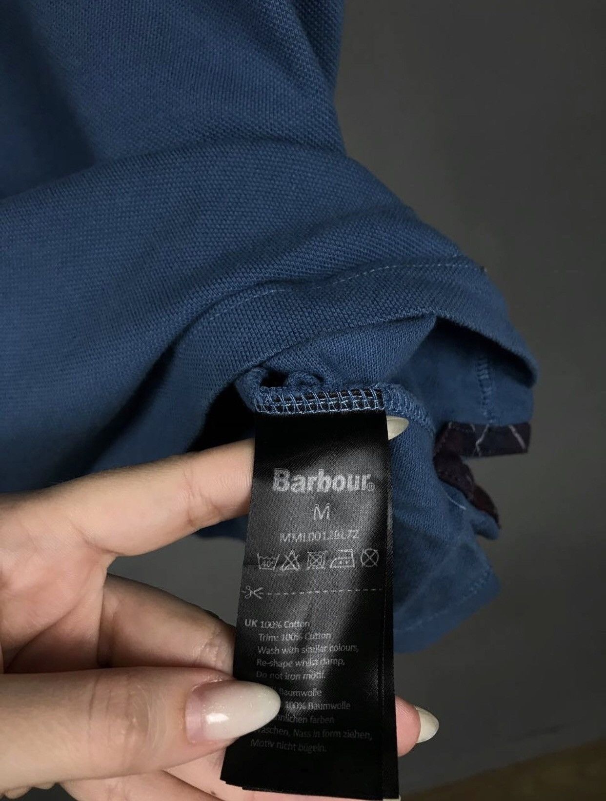 Barbour Barbour casual streetwear luxury blue polo tee Size US M / EU 48-50 / 2 - 6 Thumbnail