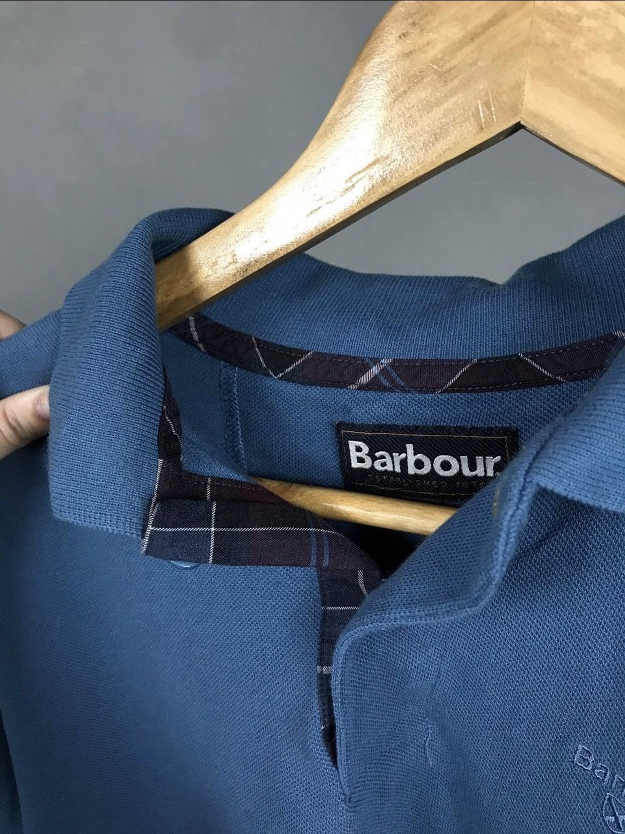 Barbour Barbour casual streetwear luxury blue polo tee Size US M / EU 48-50 / 2 - 8 Thumbnail