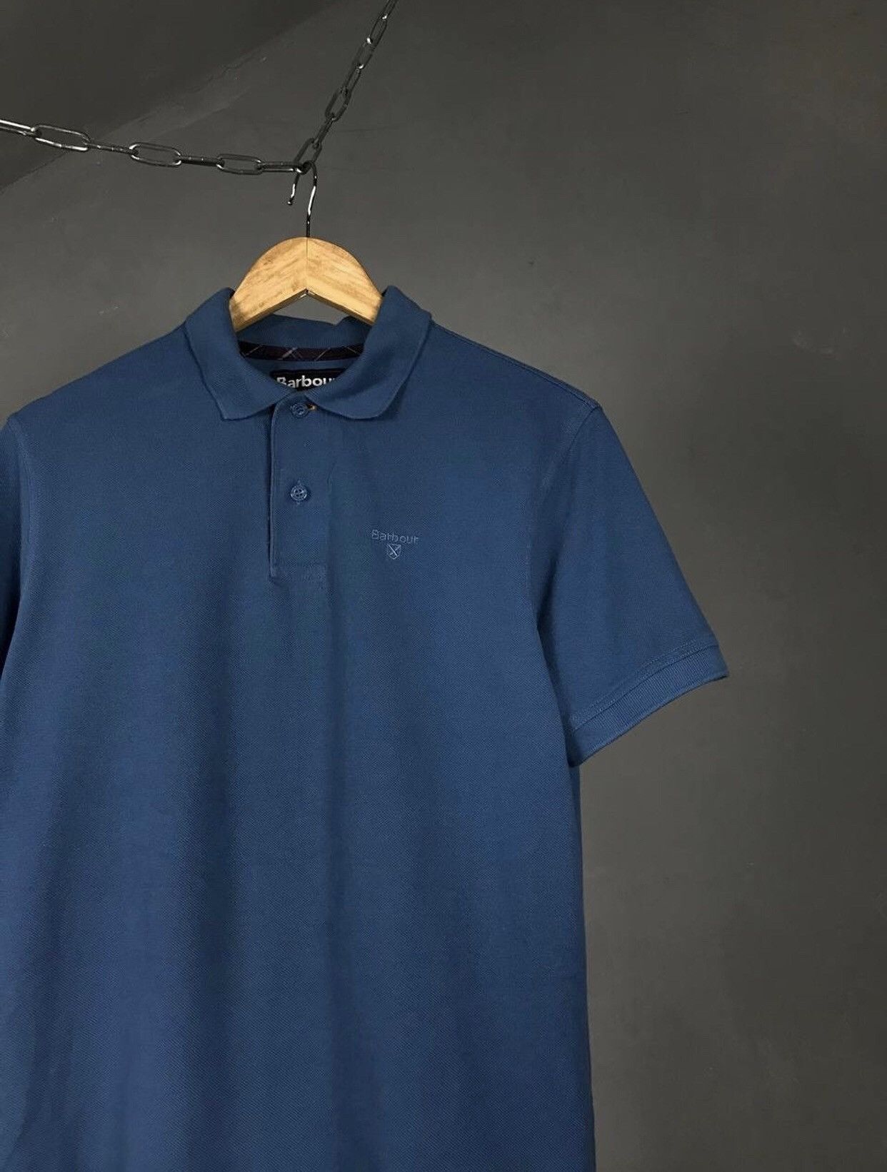 Barbour Barbour casual streetwear luxury blue polo tee Size US M / EU 48-50 / 2 - 2 Thumbnail