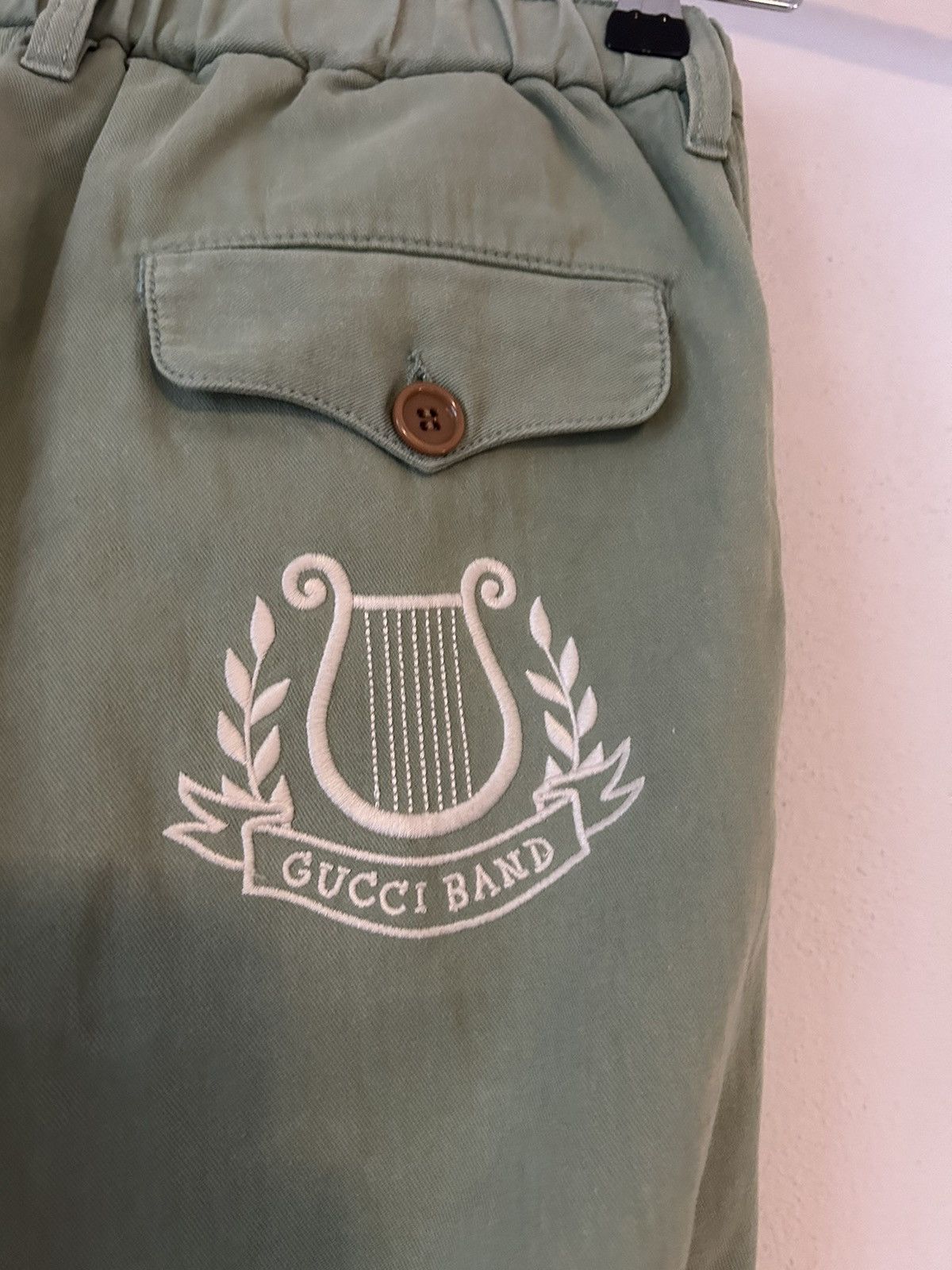 Gucci Embroidered Band Casual Pants in Light Green Size US 30 / EU 46 - 5 Thumbnail