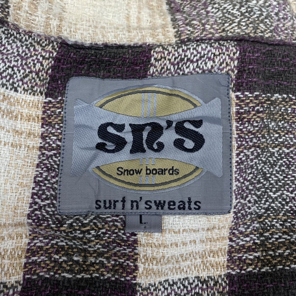 Vintage Vintage SN’S Snow Boards Check Tartan Full Zip Casual Shirt Size US L / EU 52-54 / 3 - 4 Thumbnail
