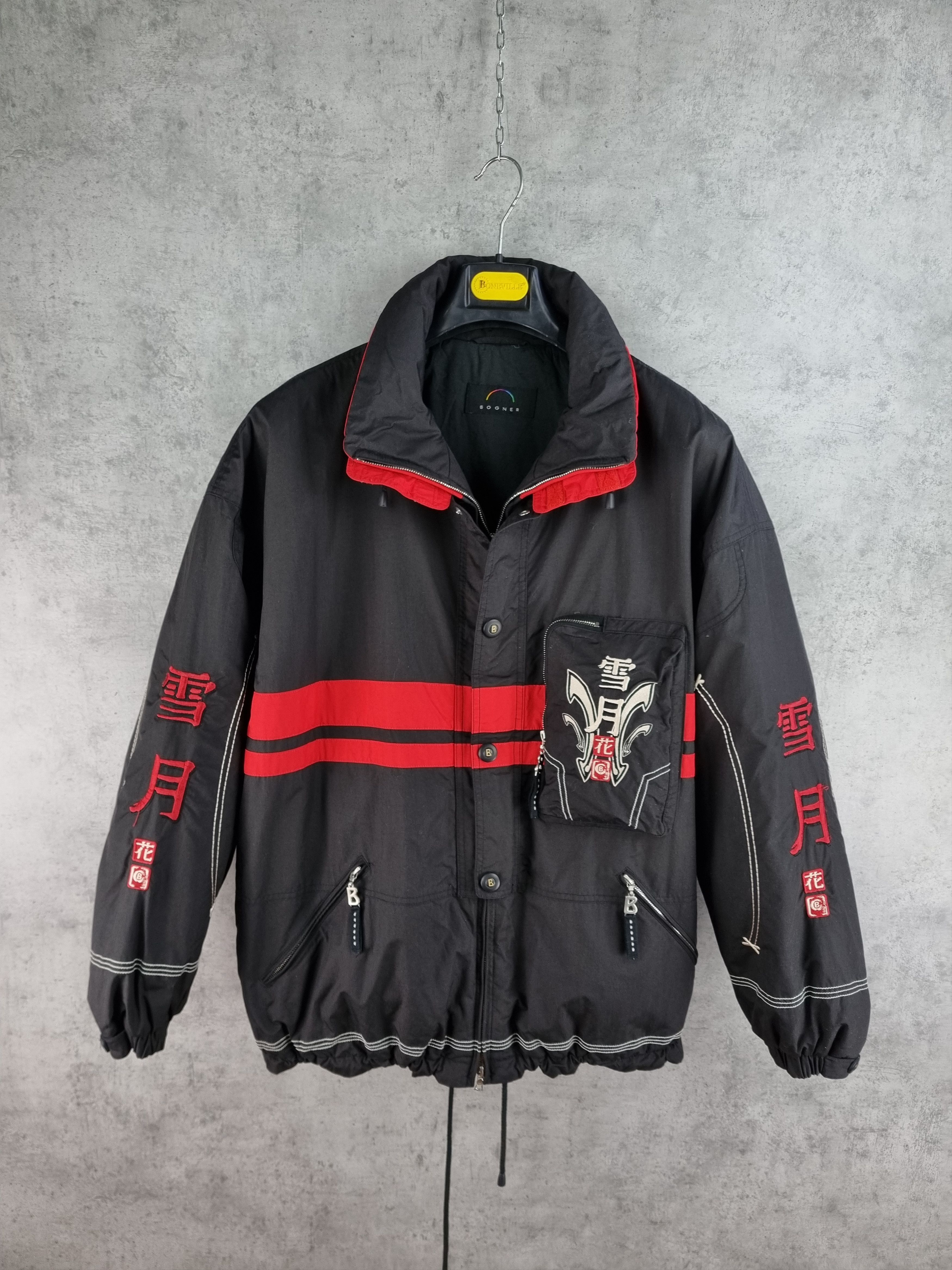 Bogner × Japanese Brand Bogner Embroidered Art on Nylon Hooded Jacket Size US L / EU 52-54 / 3 - 1 Thumbnail
