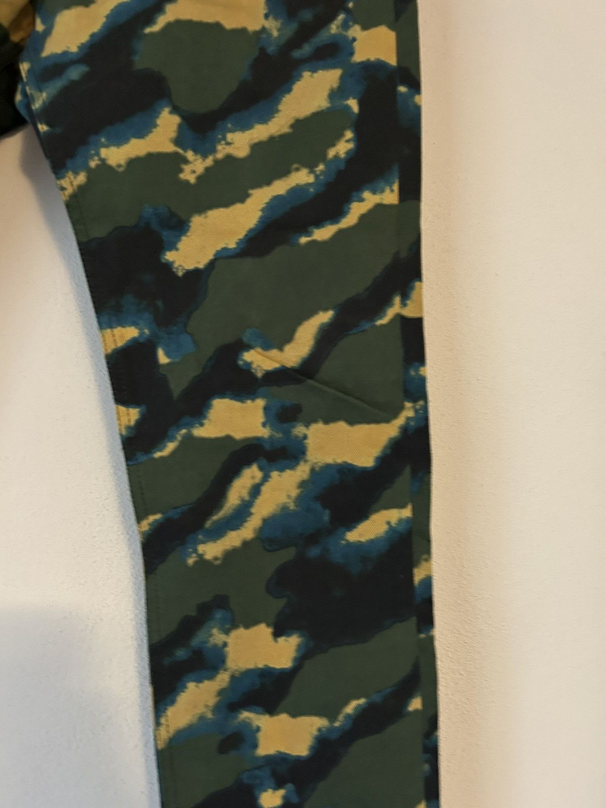 Dries Van Noten Len Lye Camo Print Denim Jeans Size US 32 / EU 48 - 7 Thumbnail
