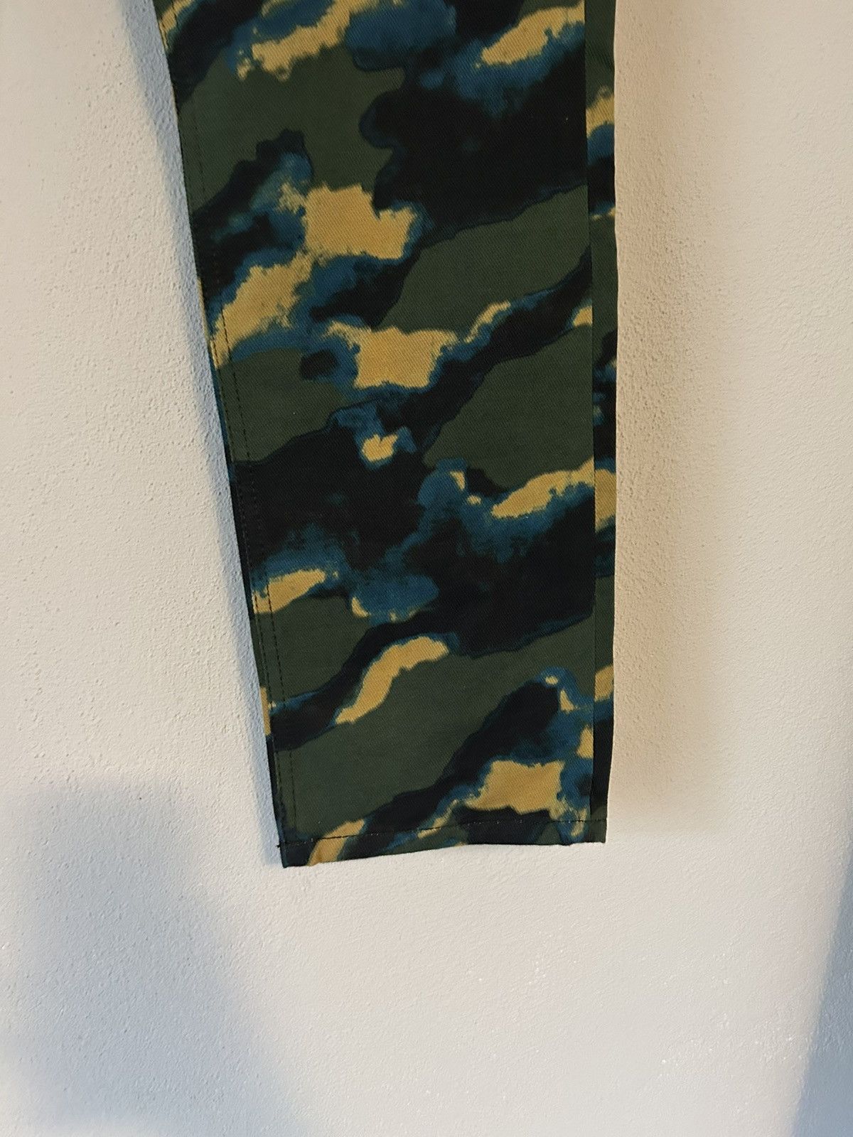 Dries Van Noten Len Lye Camo Print Denim Jeans Size US 32 / EU 48 - 8 Thumbnail