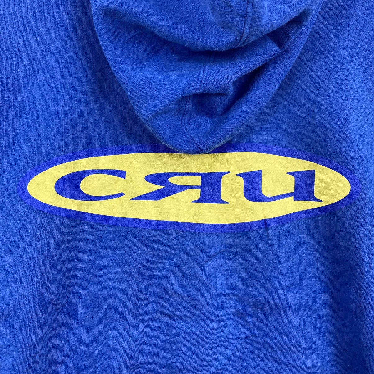Vintage Vintage 90s CRU Centre Logo Print Blue Hoodie Size US L / EU 52-54 / 3 - 2 Thumbnail