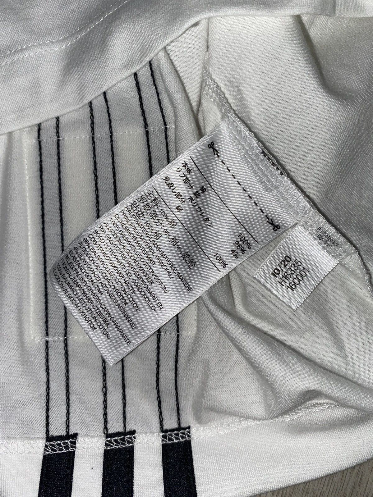 Adidas / Y-3 t-shirt ss21 black stripe loose round tee