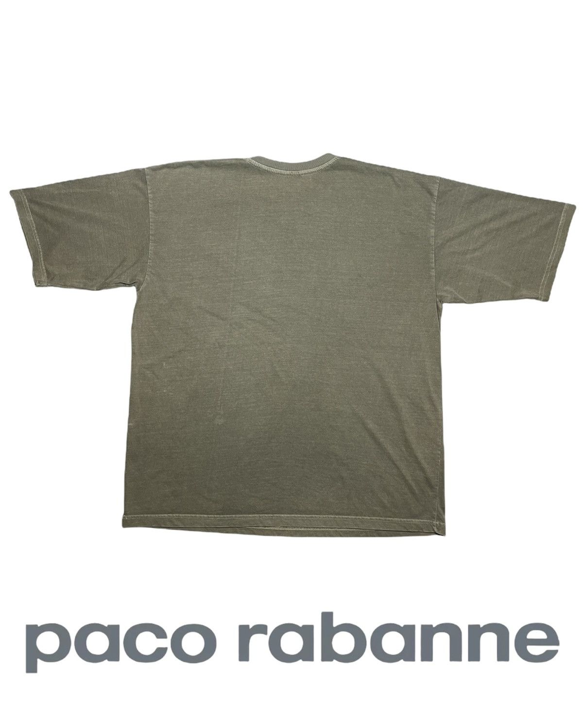 Designer × Paco Rabanne × Vintage Vintage 90s Paco Rabbane embroidery ash green grey distress Size US L / EU 52-54 / 3 - 3 Thumbnail