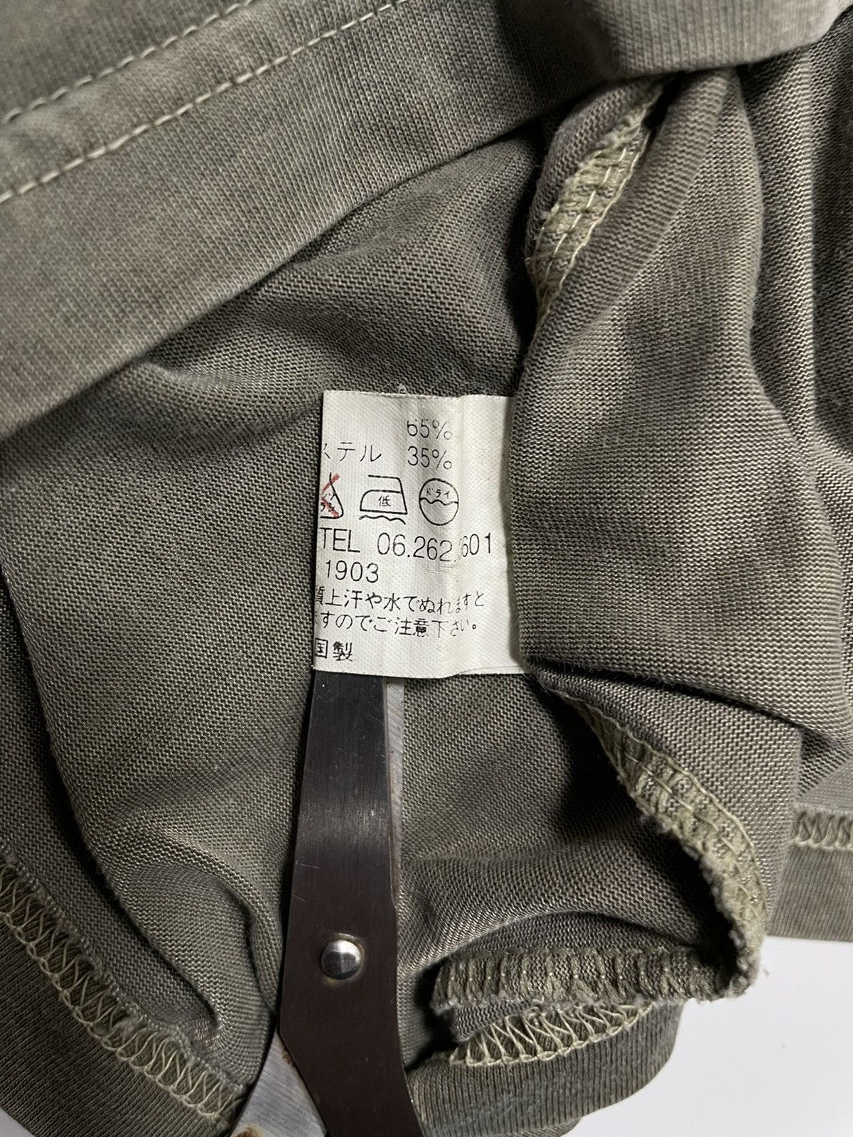 Designer × Paco Rabanne × Vintage Vintage 90s Paco Rabbane embroidery ash green grey distress Size US L / EU 52-54 / 3 - 8 Thumbnail