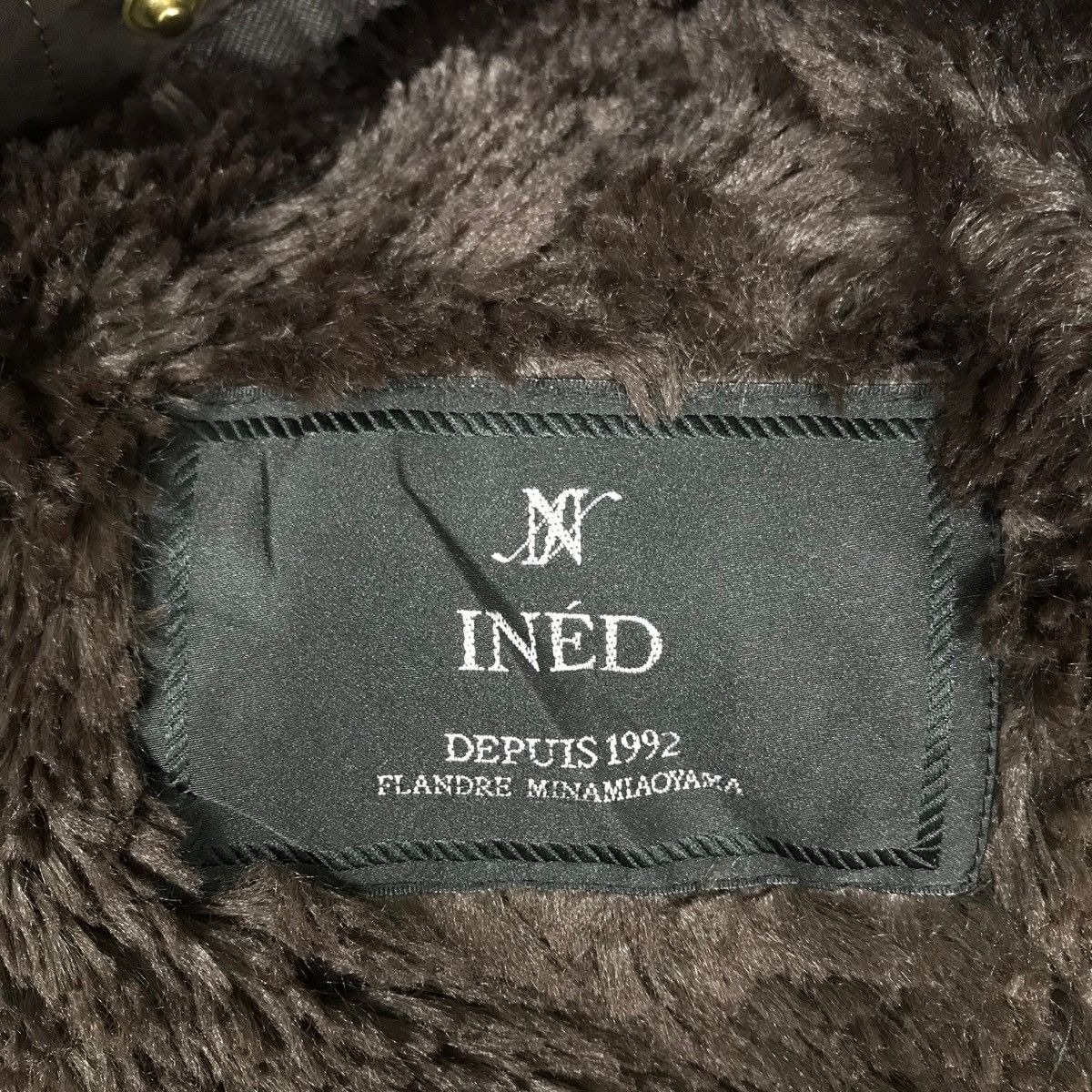 Ined YOHJI YAMAMOTO Quilted Jacket Sherpa Inside