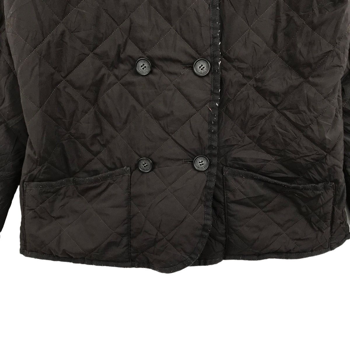 Ined YOHJI YAMAMOTO Quilted Jacket Sherpa Inside