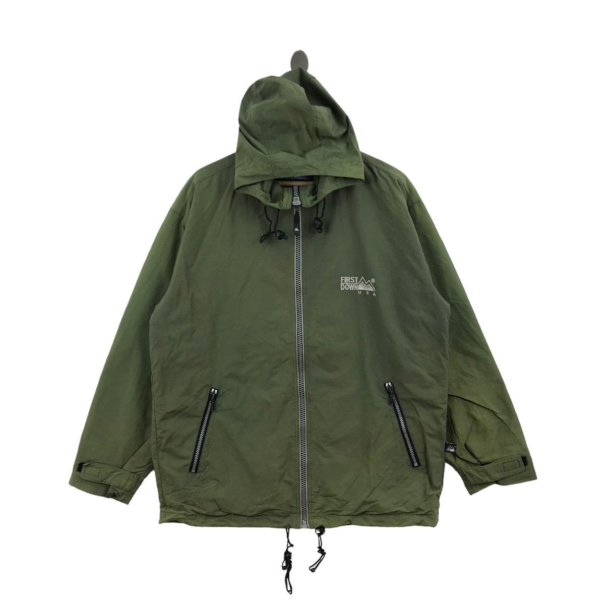 Vintage FIRST DOWN Jacket Windbreaker Outdoor Life Style