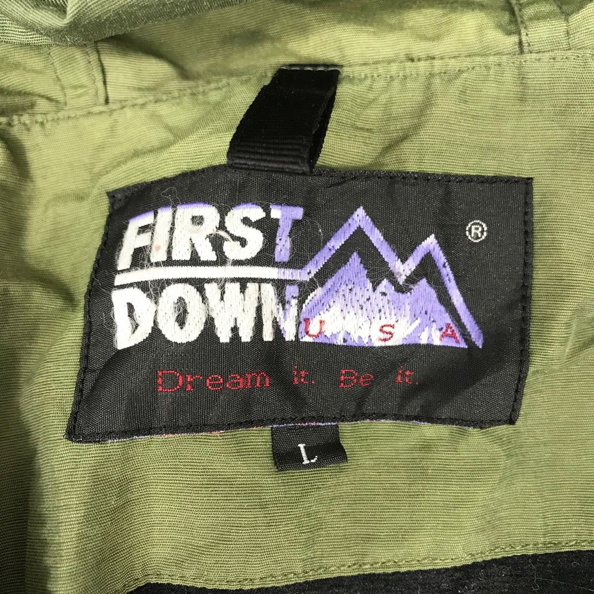 Vintage FIRST DOWN Jacket Windbreaker Outdoor Life Style