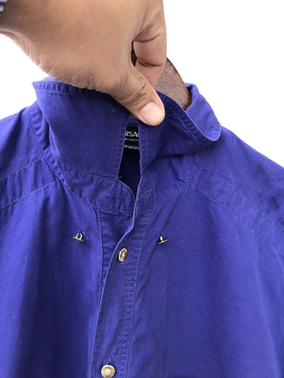 Versace Jeans Couture Versace Jeans Couture Italy Button Ups Luxury Shirt Size US L / EU 52-54 / 3 - 4 Thumbnail
