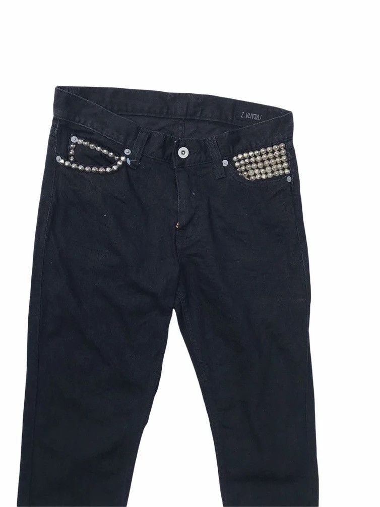 Japanese Brand Super Skinny Z.Vargas Punk Style Studs Pants Size US 29 - 4 Thumbnail