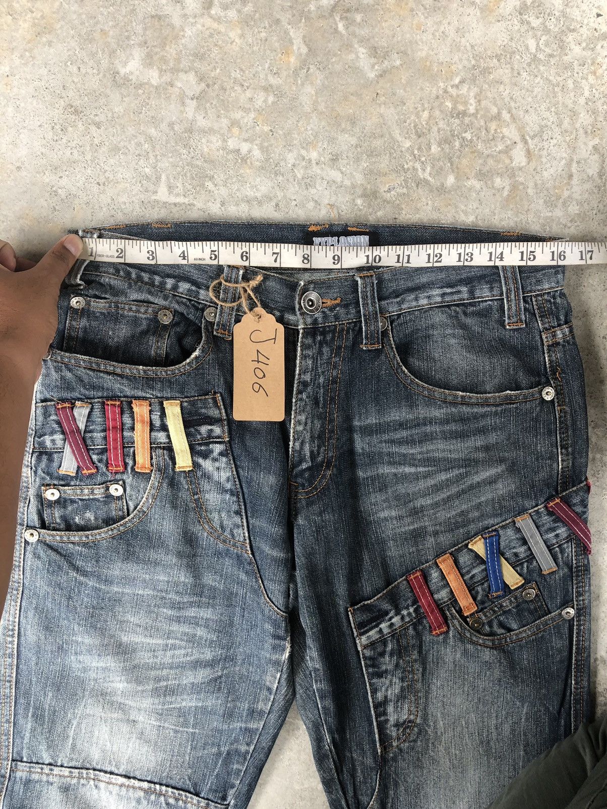 Hysteric Glamour Japanese Explosion Double Waist Distressed Jeans Size US 32 / EU 48 - 16 Thumbnail