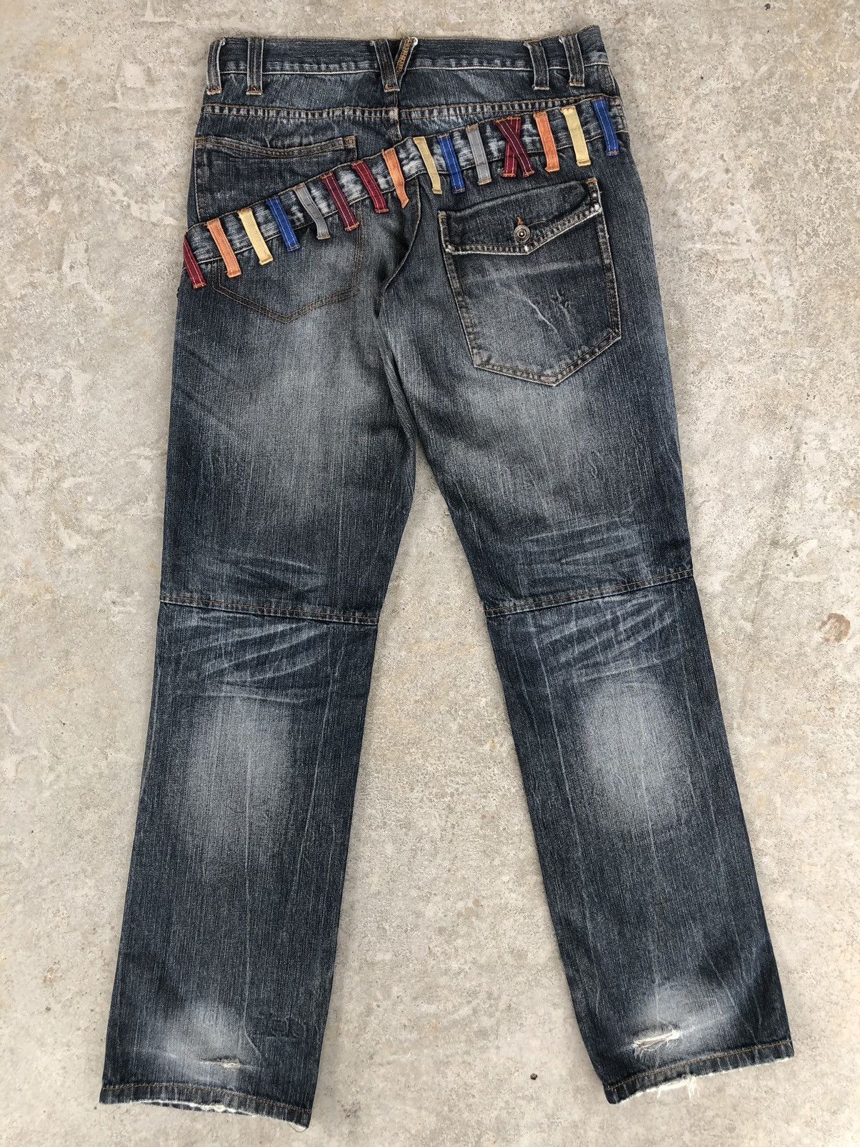 Hysteric Glamour Japanese Explosion Double Waist Distressed Jeans Size US 32 / EU 48 - 2 Thumbnail