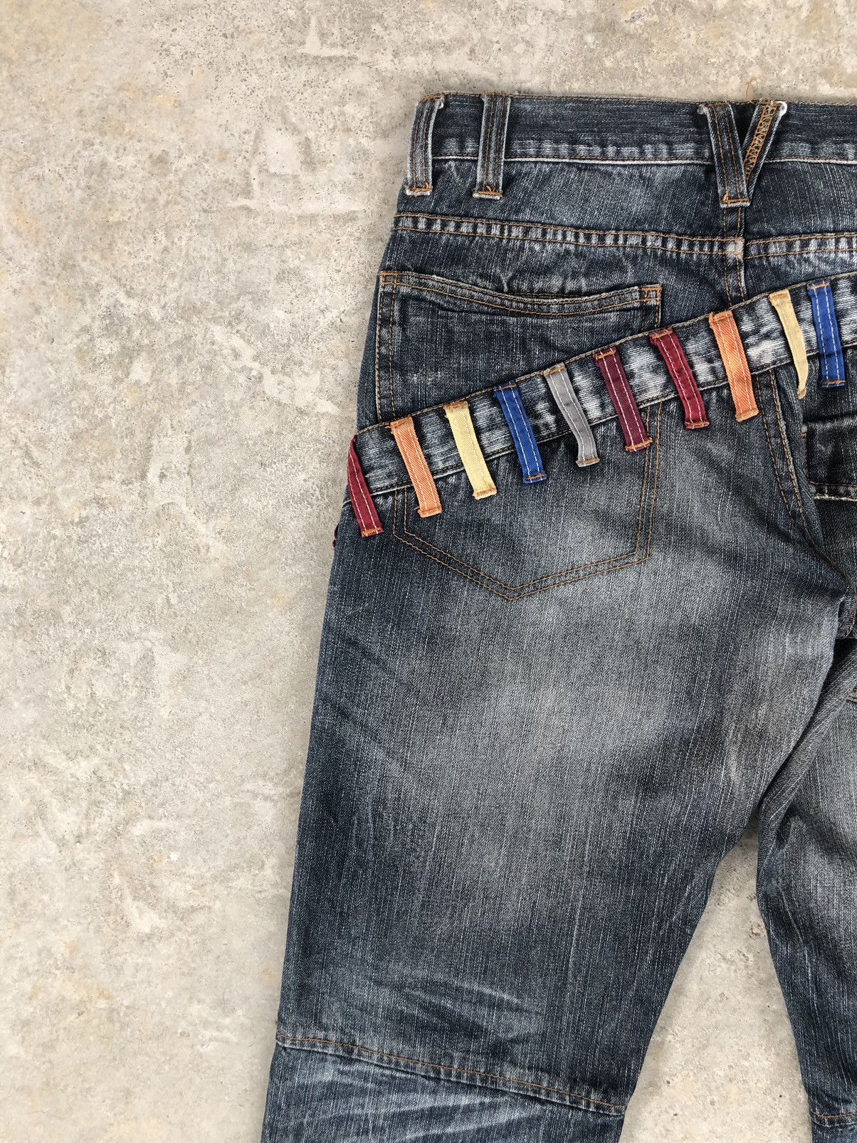 Hysteric Glamour Japanese Explosion Double Waist Distressed Jeans Size US 32 / EU 48 - 10 Thumbnail