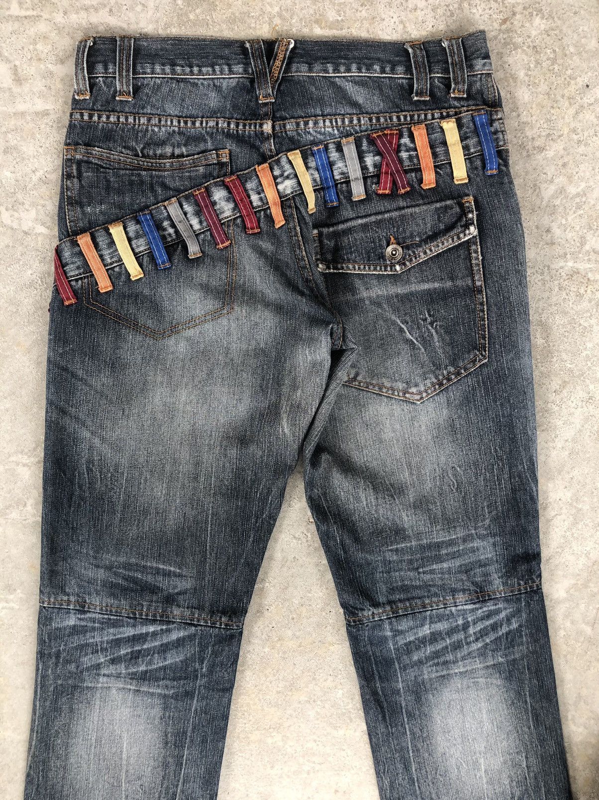 Hysteric Glamour Japanese Explosion Double Waist Distressed Jeans Size US 32 / EU 48 - 8 Thumbnail
