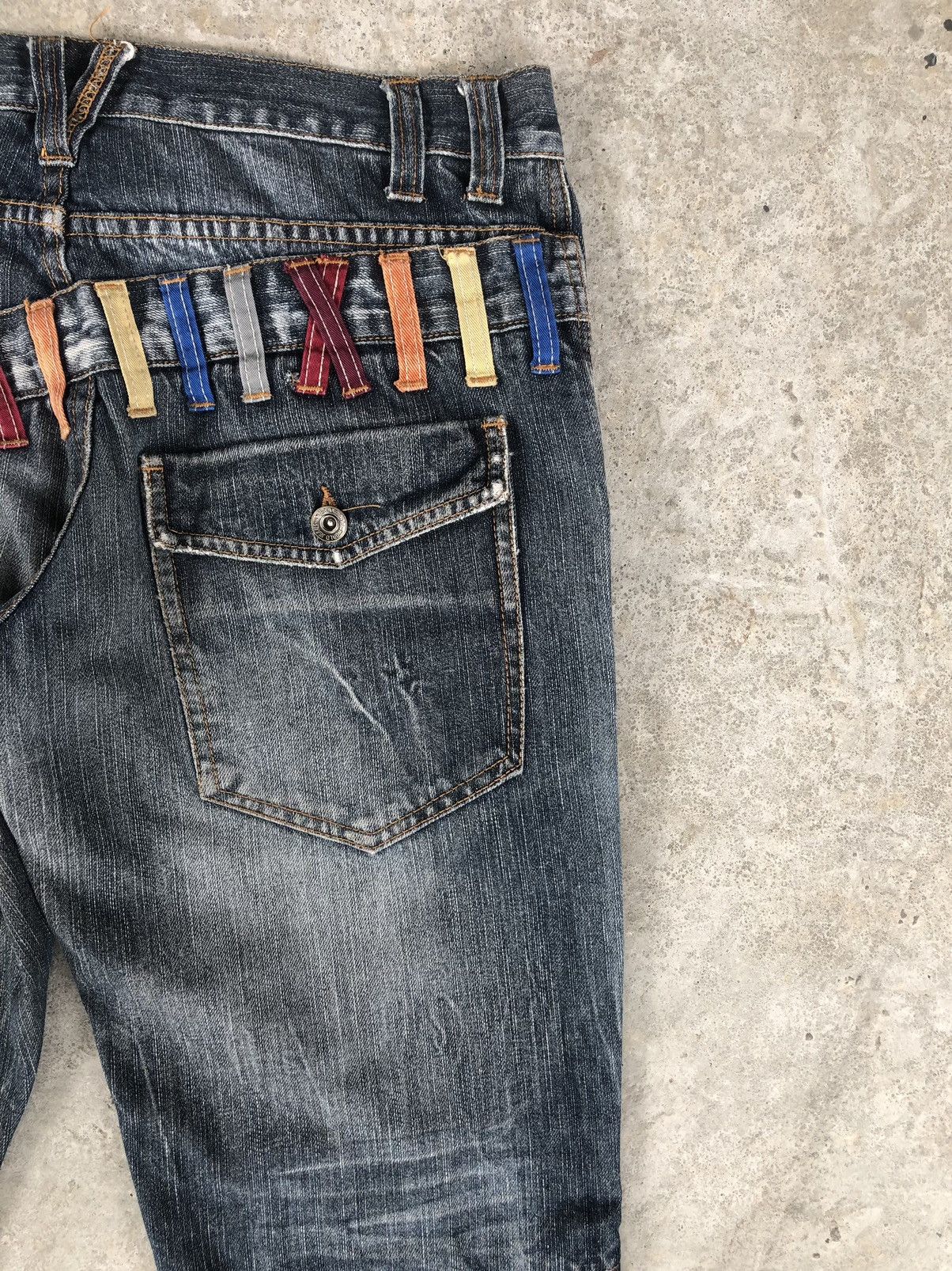 Hysteric Glamour Japanese Explosion Double Waist Distressed Jeans Size US 32 / EU 48 - 9 Thumbnail