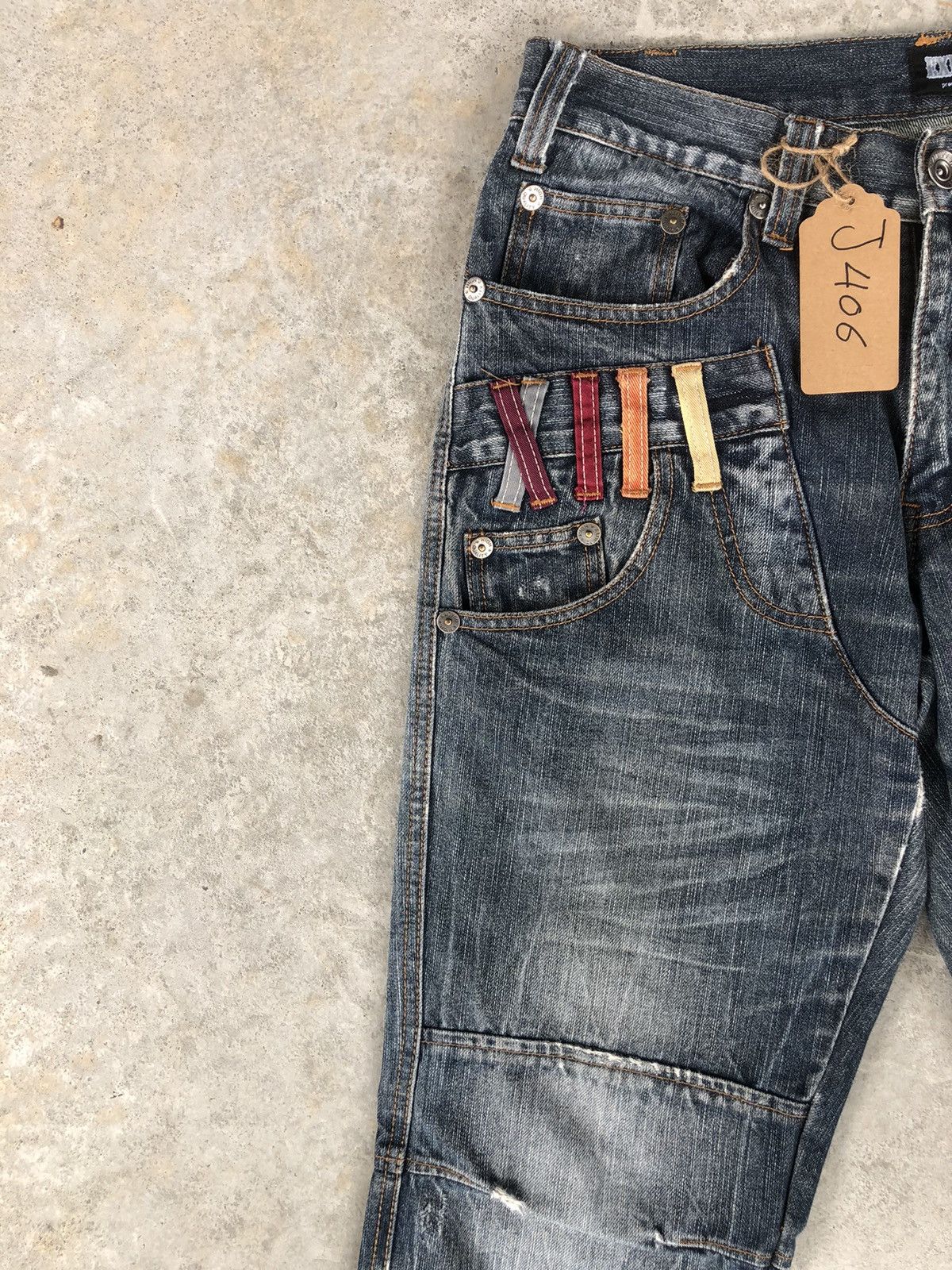 Hysteric Glamour Japanese Explosion Double Waist Distressed Jeans Size US 32 / EU 48 - 4 Thumbnail
