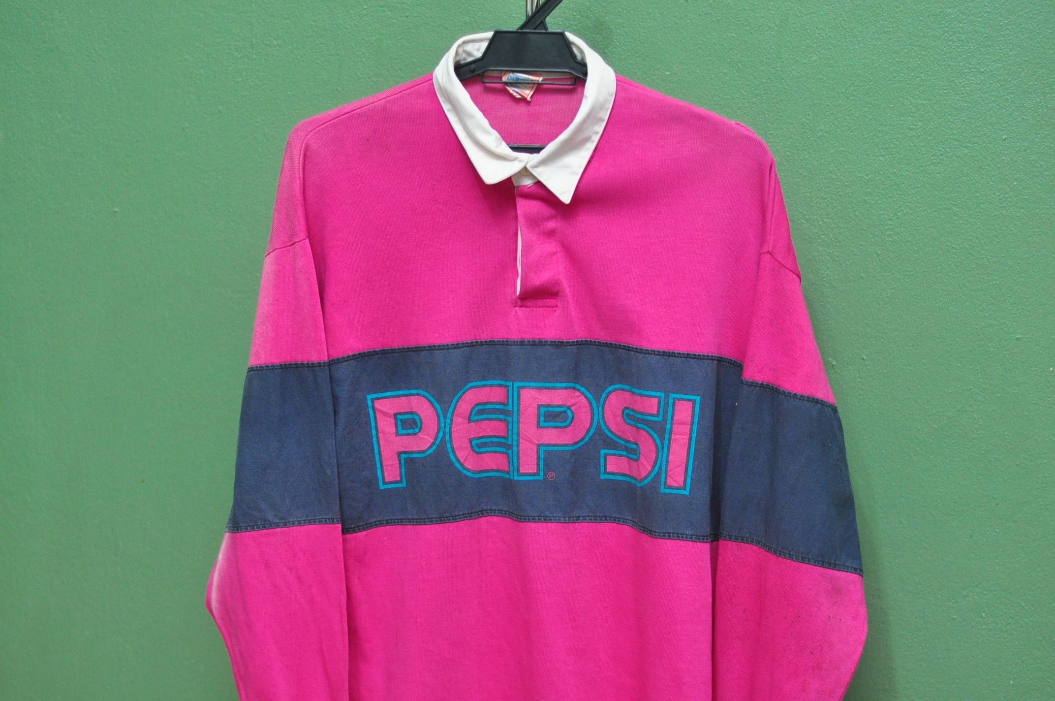 Japanese Brand × Pepsi Vintage Pepsi 90s Stripes Travis Scott Fashion Style Size US L / EU 52-54 / 3 - 3 Thumbnail