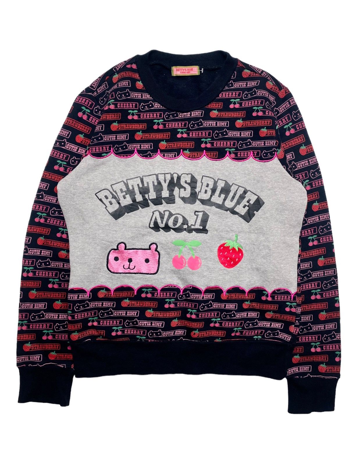 Hysteric Glamour 2000s Bettys Blue - Kuma No Kimy Printed Crewneck Size US M / EU 48-50 / 2 - 1 Thumbnail