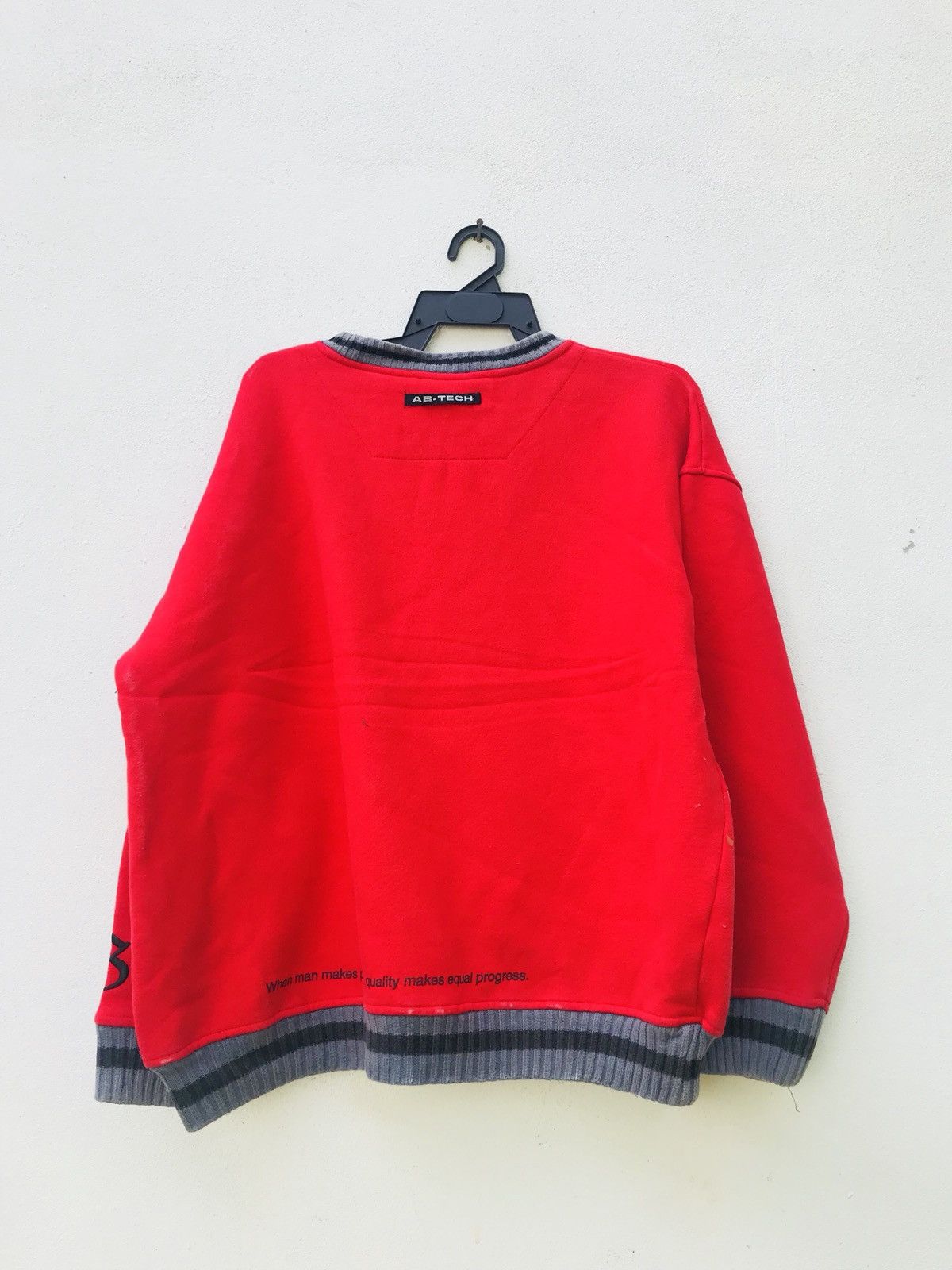 Designer × Japanese Brand Vintage AB Tech sweatshirt signature design Size US XL / EU 56 / 4 - 2 Thumbnail