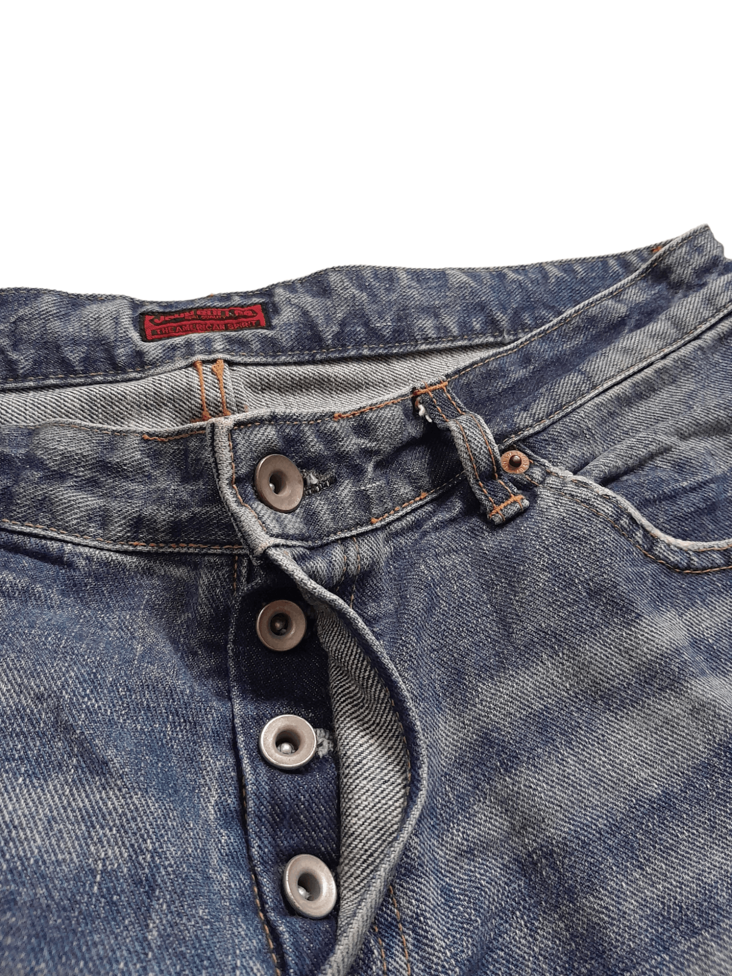 Johnbull × KOJIMA GENES Johnbull Japan Kojima Denim (E653) Size US 34 / EU 50 - 4 Thumbnail