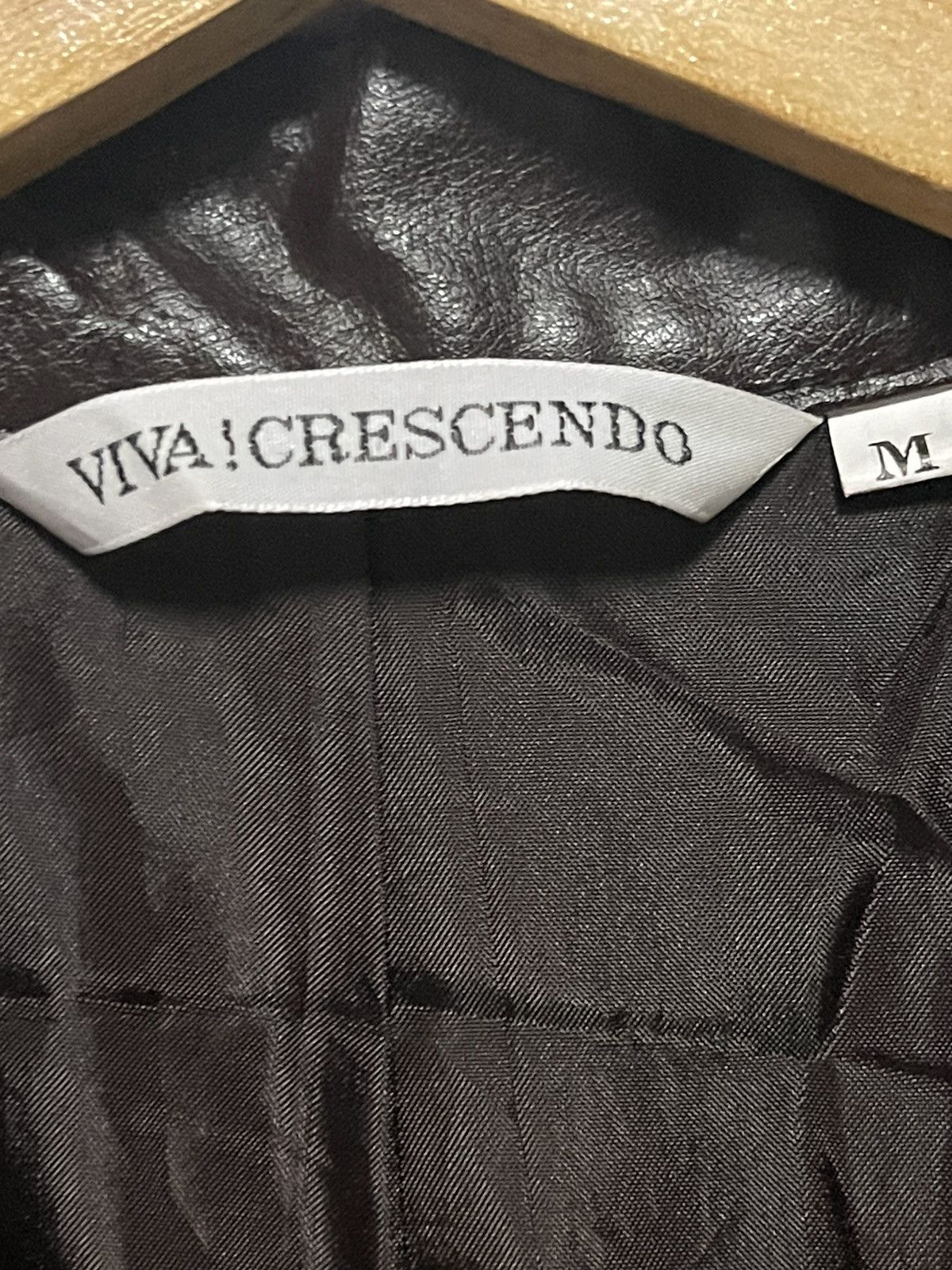 Japanese Brand Viva! Crescendo Dark Brown Snake Leather Jacket Style🔥 Size M / US 6-8 / IT 42-44 - 3 Thumbnail