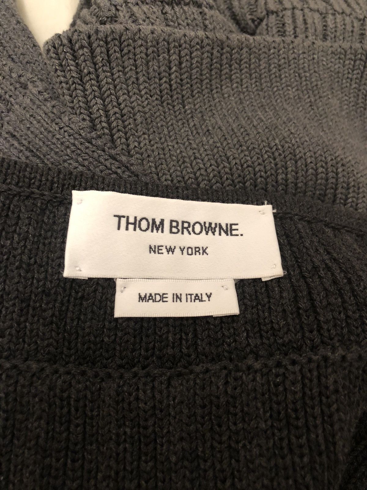 Thom Browne Thom Browne Funmix Grey Knit Scarf w Pockets Patchwork Size ONE SIZE - 3 Thumbnail