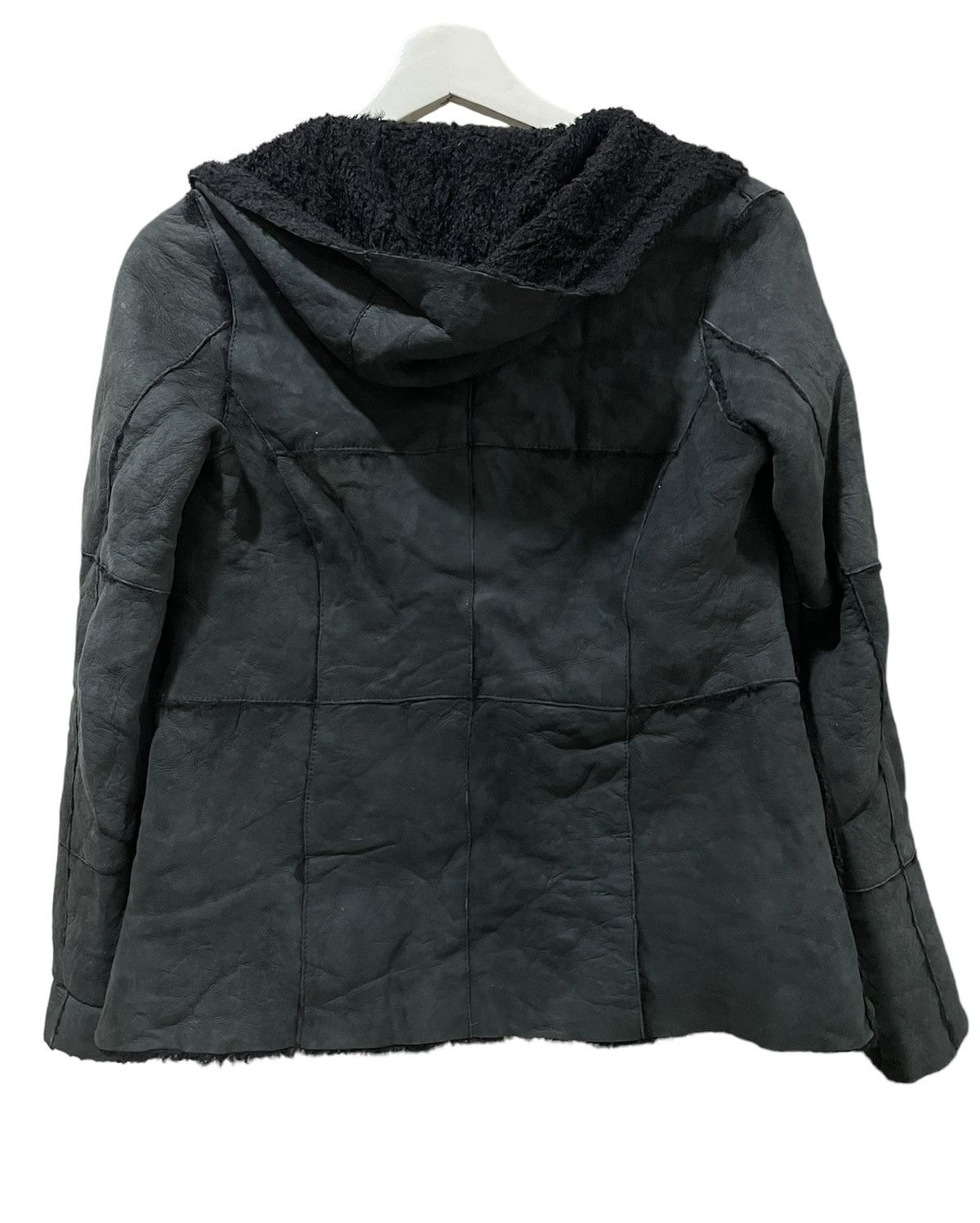 Japanese Brand Sheepskin jacket Jerkin Hooded Riri Zip made in Japan Slim S Size S / US 4 / IT 40 - 4 Thumbnail