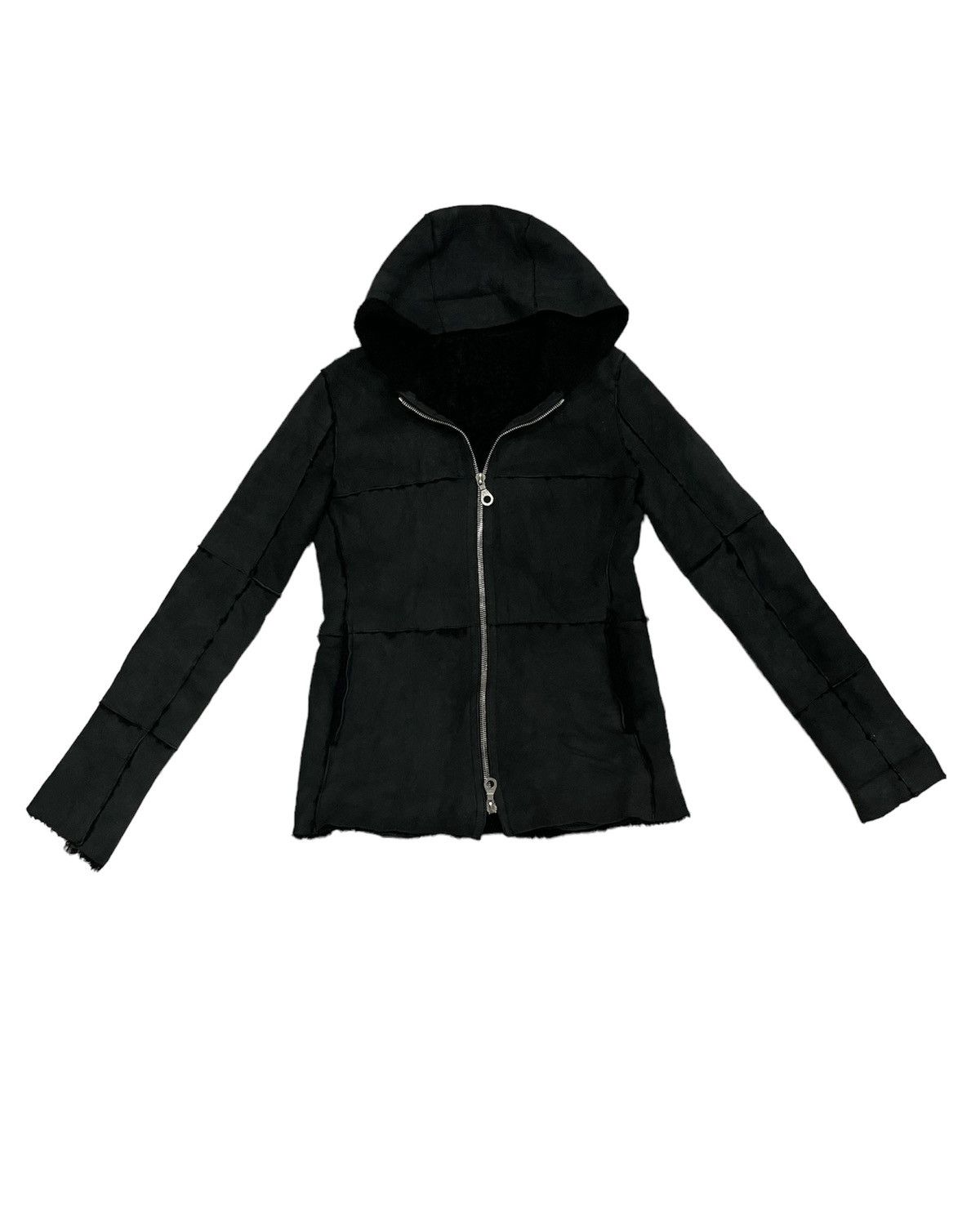 Japanese Brand Sheepskin jacket Jerkin Hooded Riri Zip made in Japan Slim S Size S / US 4 / IT 40 - 3 Thumbnail