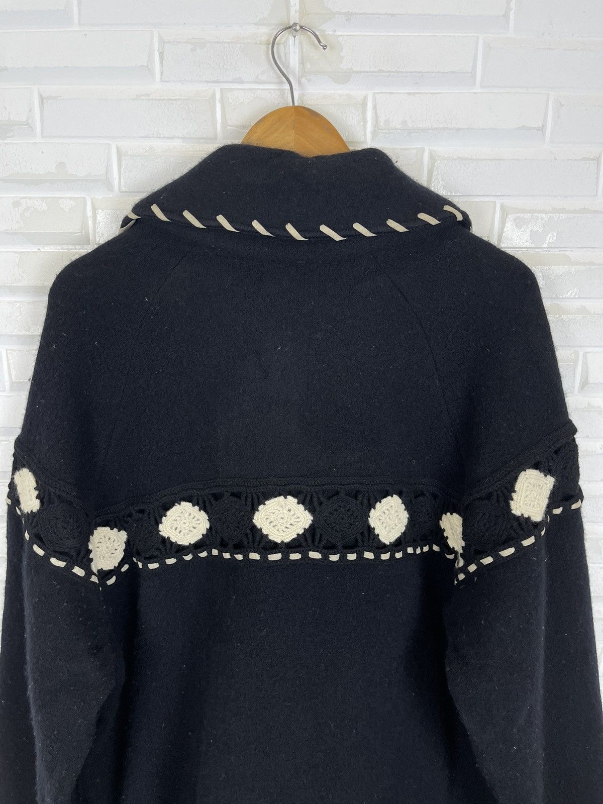 Designer × Japanese Brand Vintage Ficce Designer Mohair Wool Alpaca Jacket Size US XL / EU 56 / 4 - 4 Thumbnail