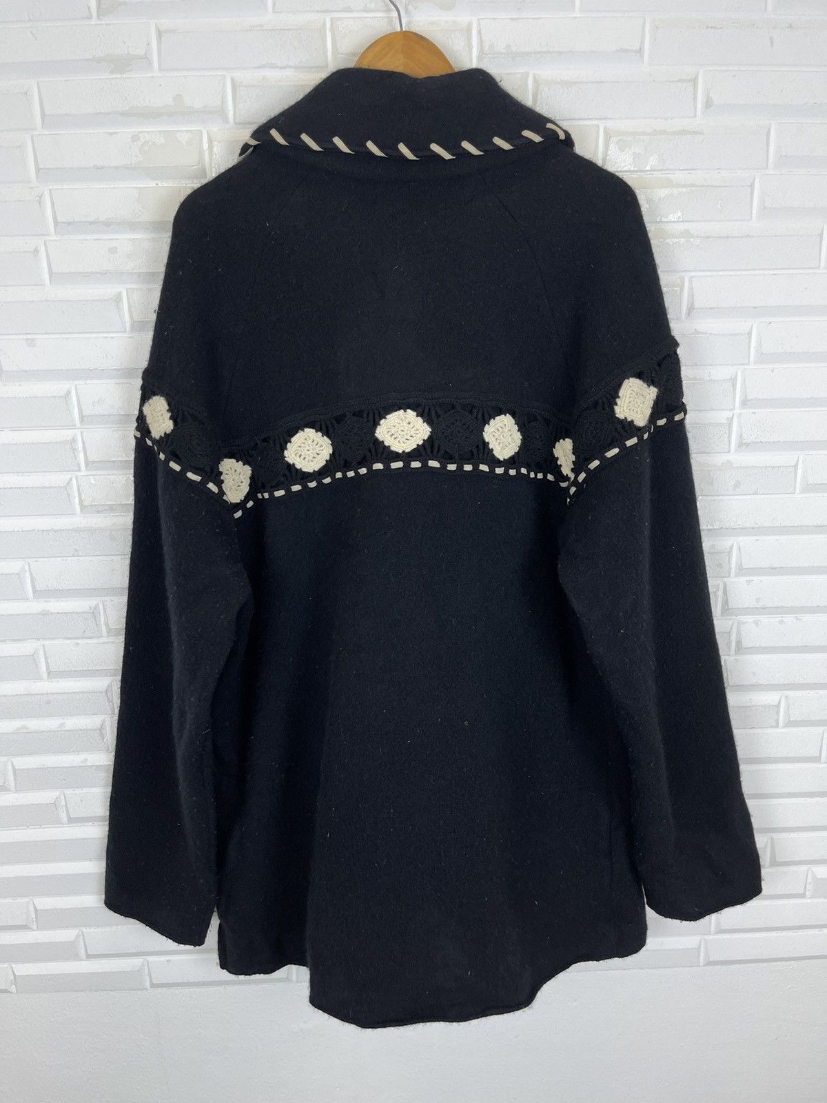 Designer × Japanese Brand Vintage Ficce Designer Mohair Wool Alpaca Jacket Size US XL / EU 56 / 4 - 3 Thumbnail
