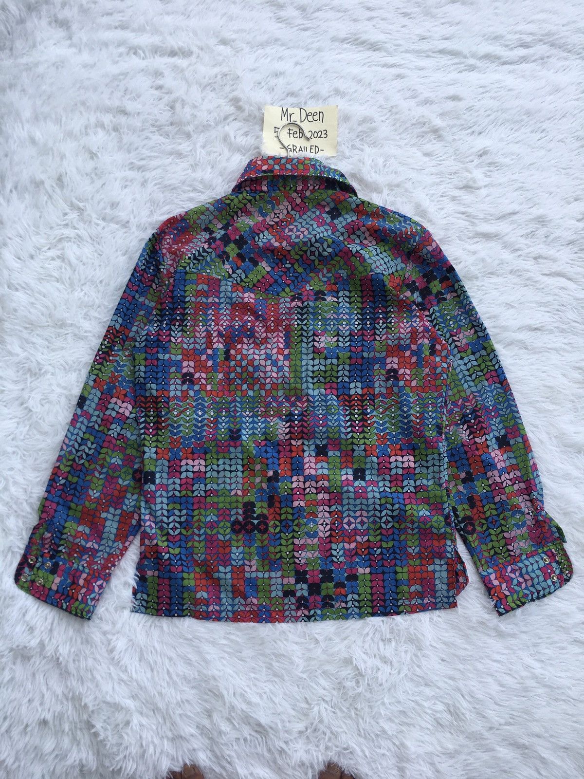 Descente Rare Multicolor DESCENTE Nylon Buttons Up Shirt Size US M / EU 48-50 / 2 - 11 Thumbnail