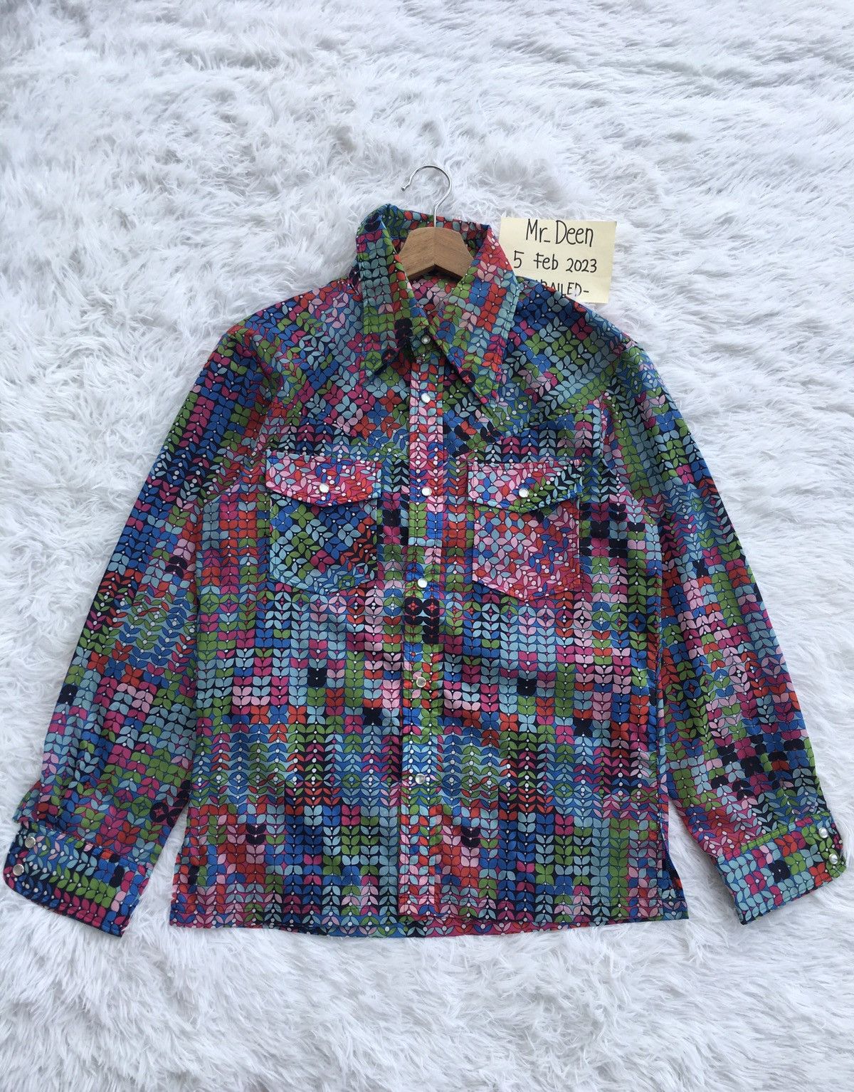 Descente Rare Multicolor DESCENTE Nylon Buttons Up Shirt Size US M / EU 48-50 / 2 - 1 Thumbnail