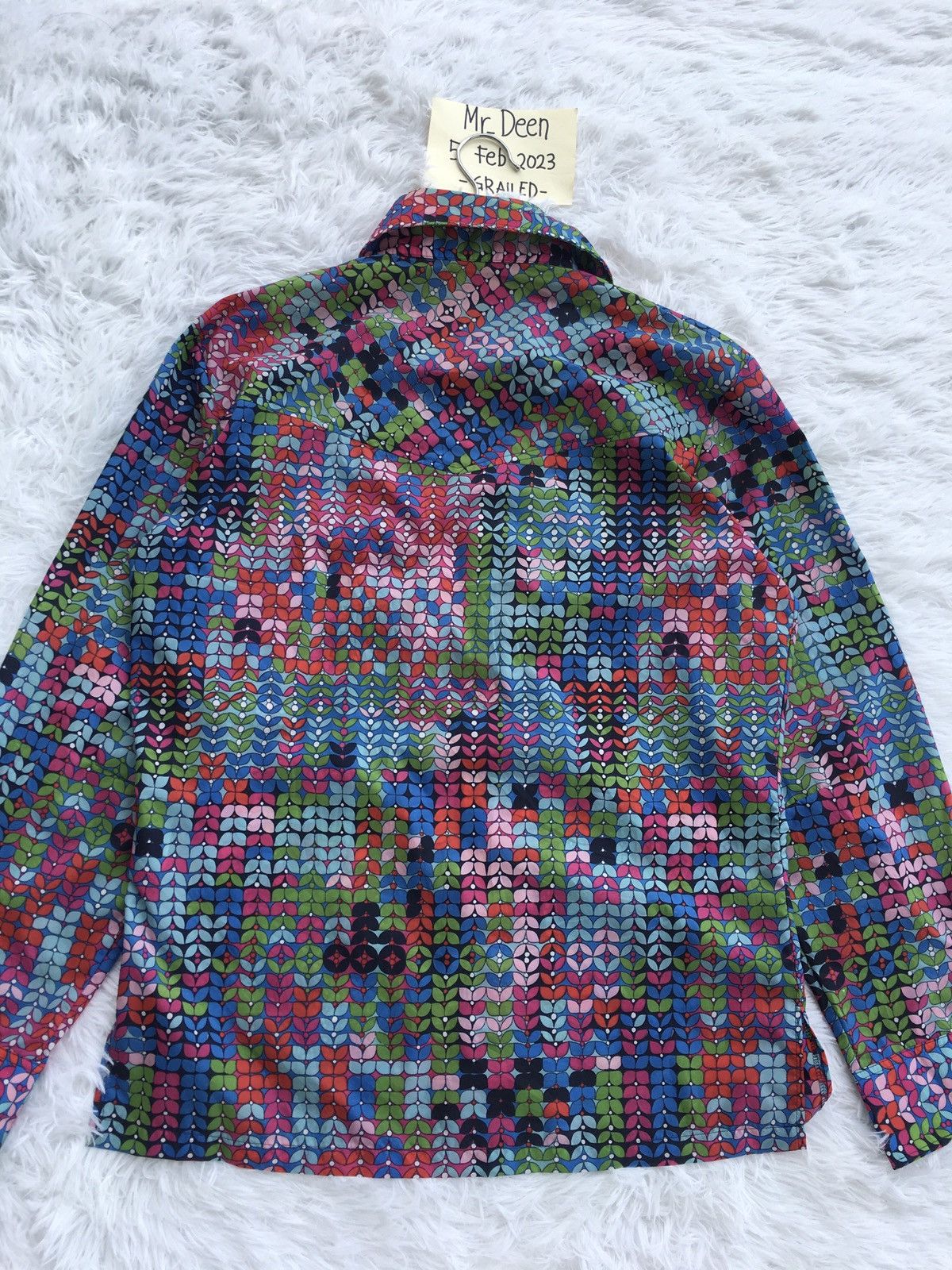 Descente Rare Multicolor DESCENTE Nylon Buttons Up Shirt Size US M / EU 48-50 / 2 - 14 Thumbnail