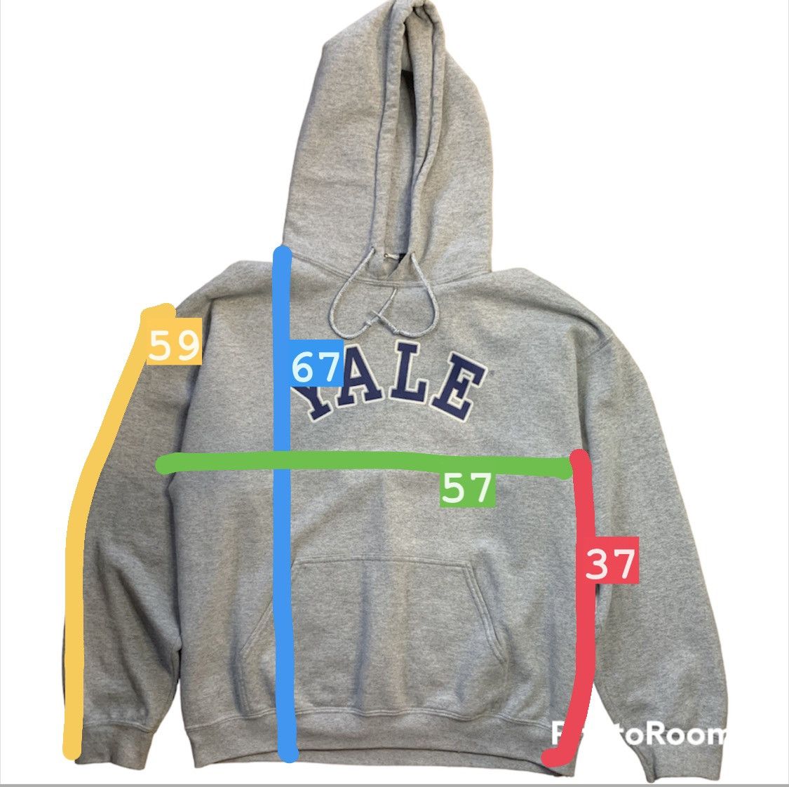 Vintage Vintage 90’s collage Hoodie Yale Size US M / EU 48-50 / 2 - 14 Thumbnail