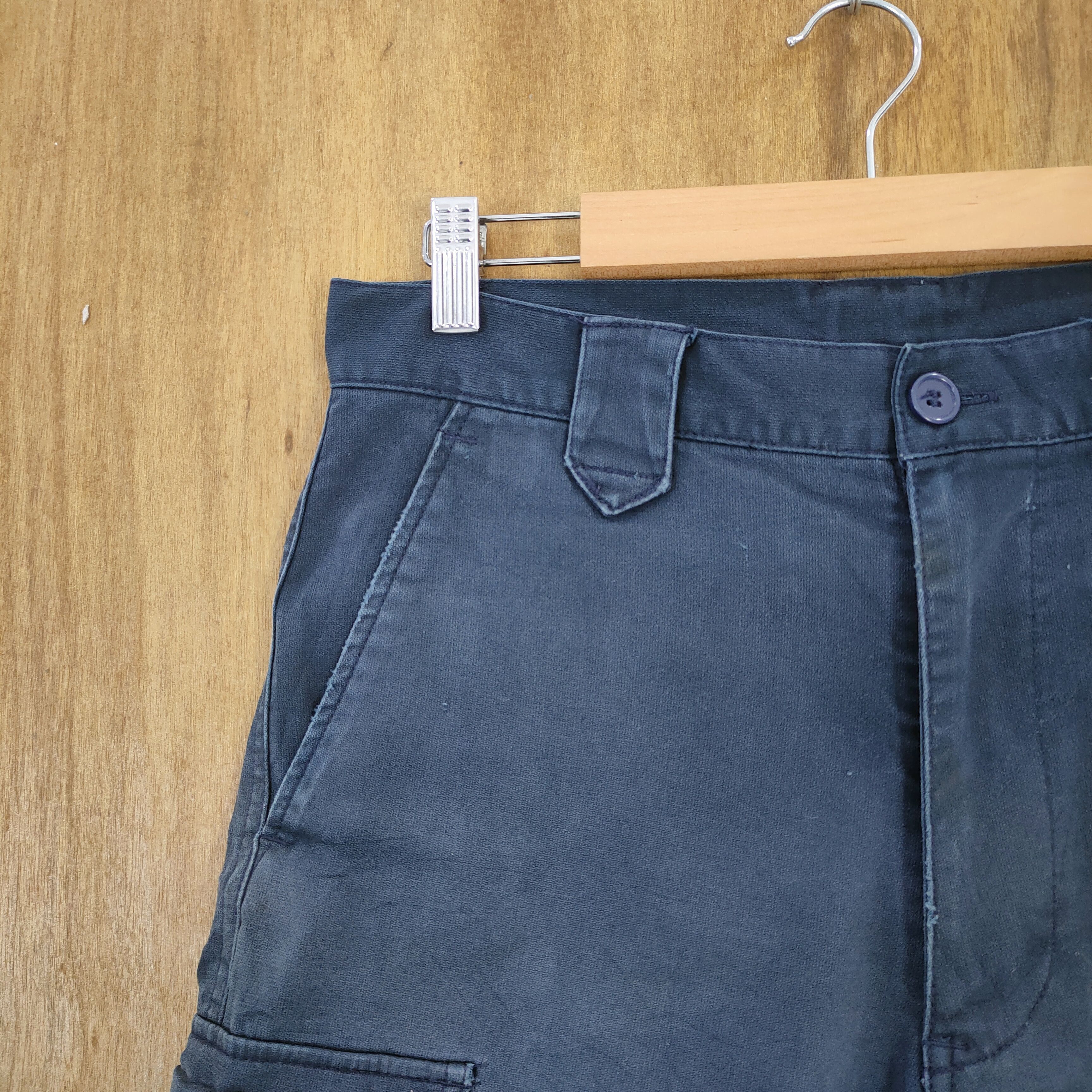 Japanese Brand VINTAGE JAPAN WORKWEAR FADED CARGO PANTS Size US 30 / EU 46 - 4 Thumbnail