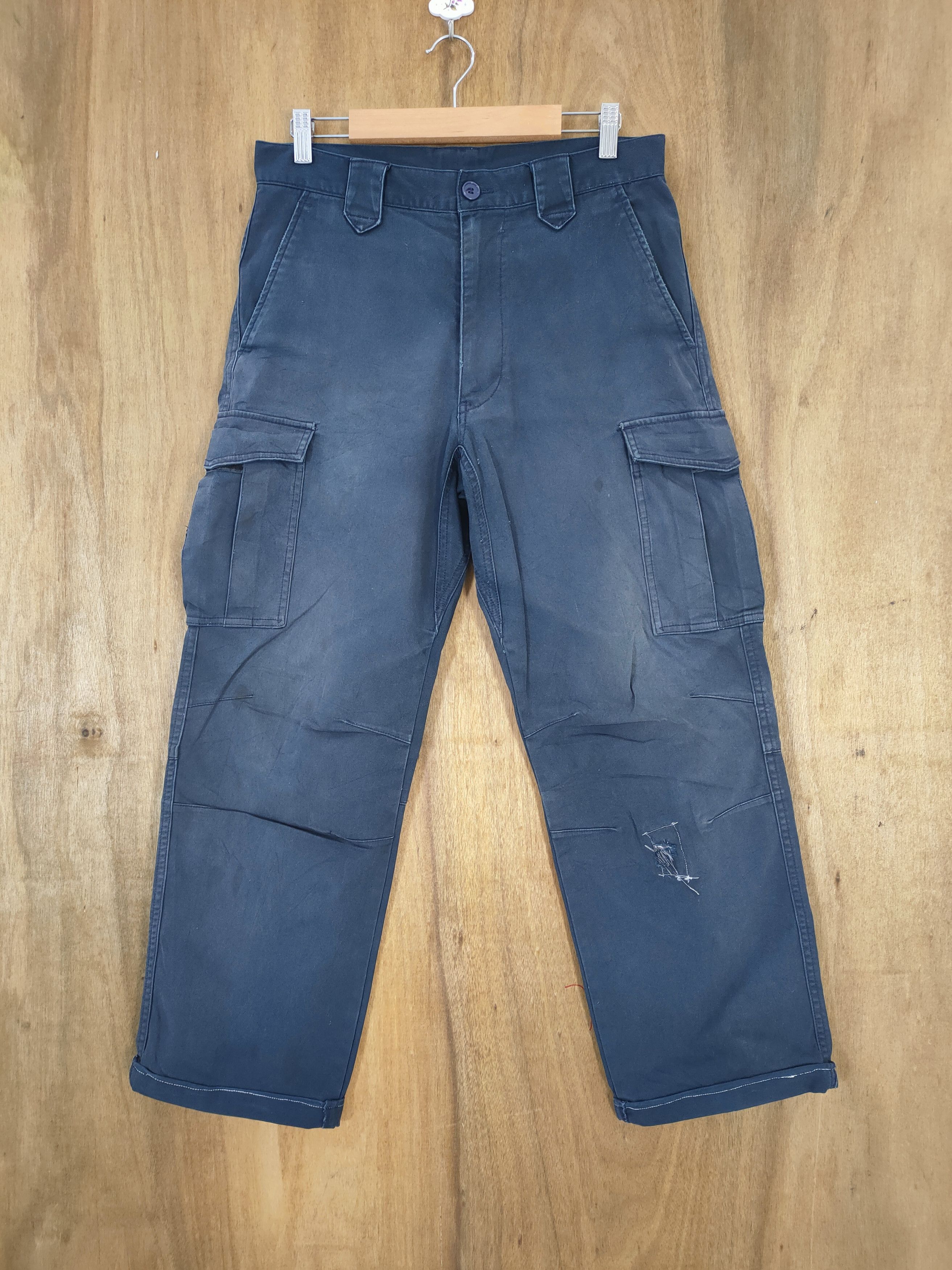 Japanese Brand VINTAGE JAPAN WORKWEAR FADED CARGO PANTS Size US 30 / EU 46 - 1 Thumbnail