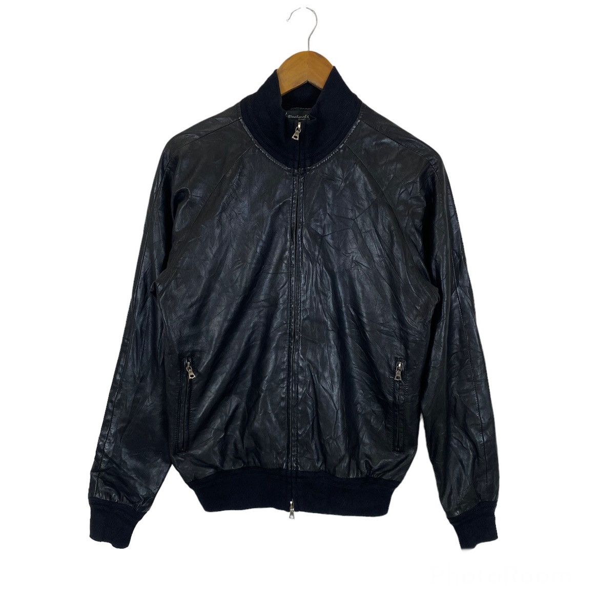 Beams Plus Rare!! Beams leather bomber jacket Made in Italy size 46 ...