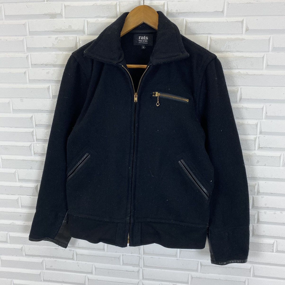 RATS JAPAN Vintage Rats way of life wool zipper jacket Size US S / EU 44-46 / 1 - 4 Thumbnail