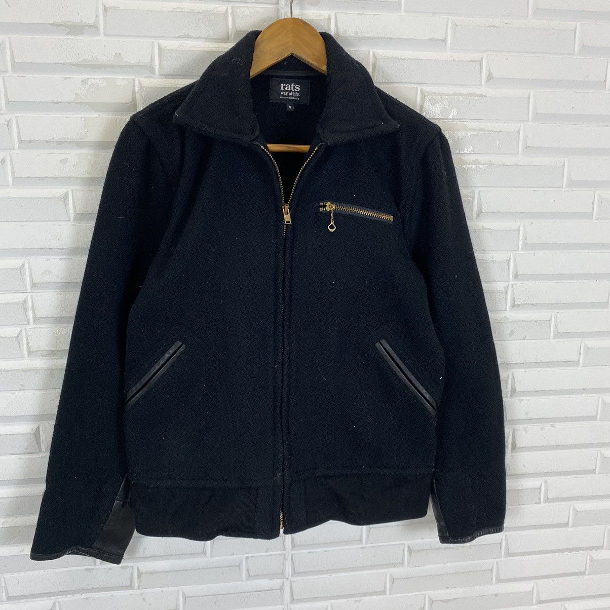 RATS JAPAN Vintage Rats way of life wool zipper jacket Size US S / EU 44-46 / 1 - 3 Thumbnail