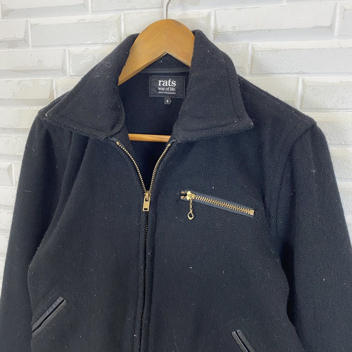 RATS JAPAN Vintage Rats way of life wool zipper jacket Size US S / EU 44-46 / 1 - 6 Thumbnail