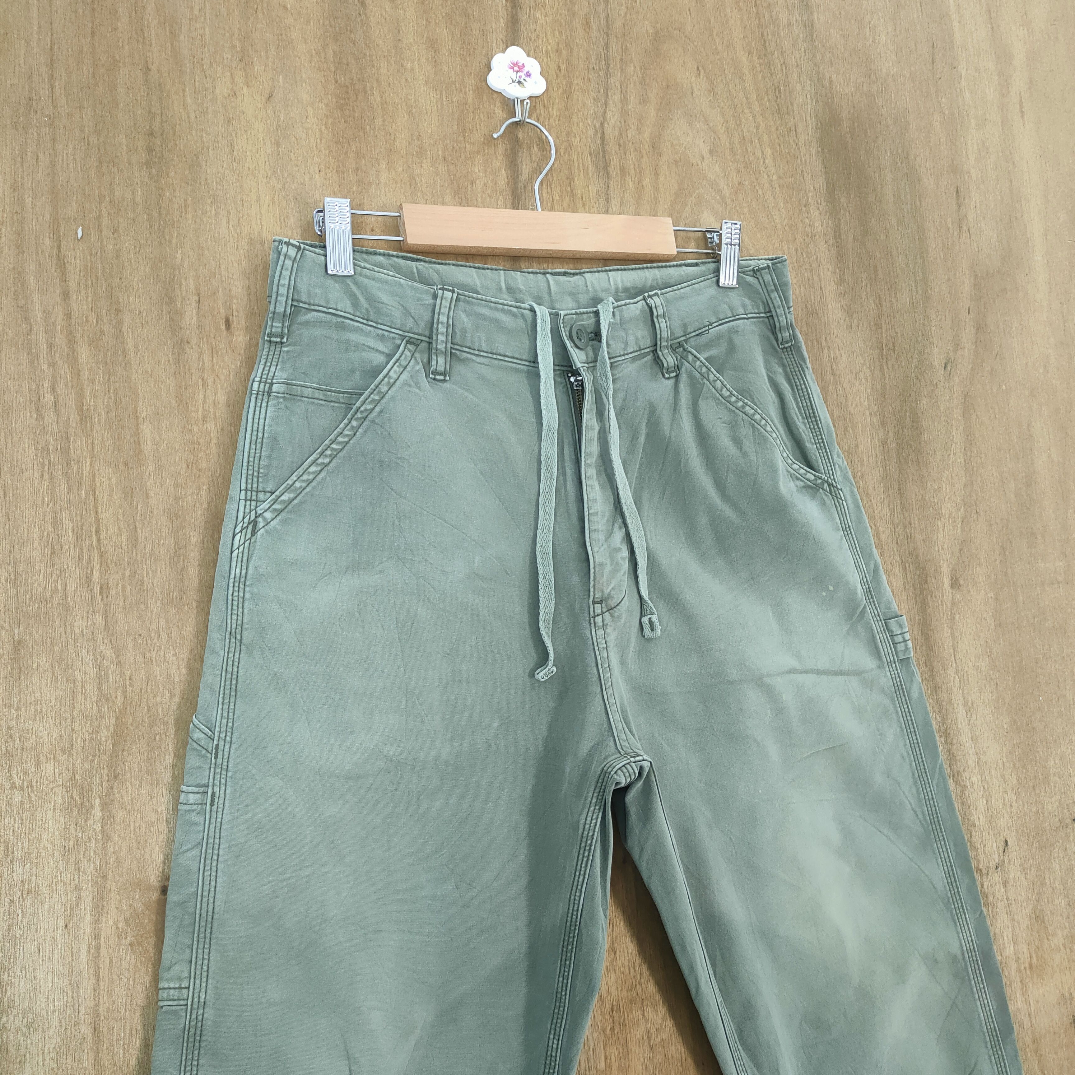 Japanese Brand VINTAGE FADED EASY CARGO PANTS Size US 30 / EU 46 - 4 Thumbnail