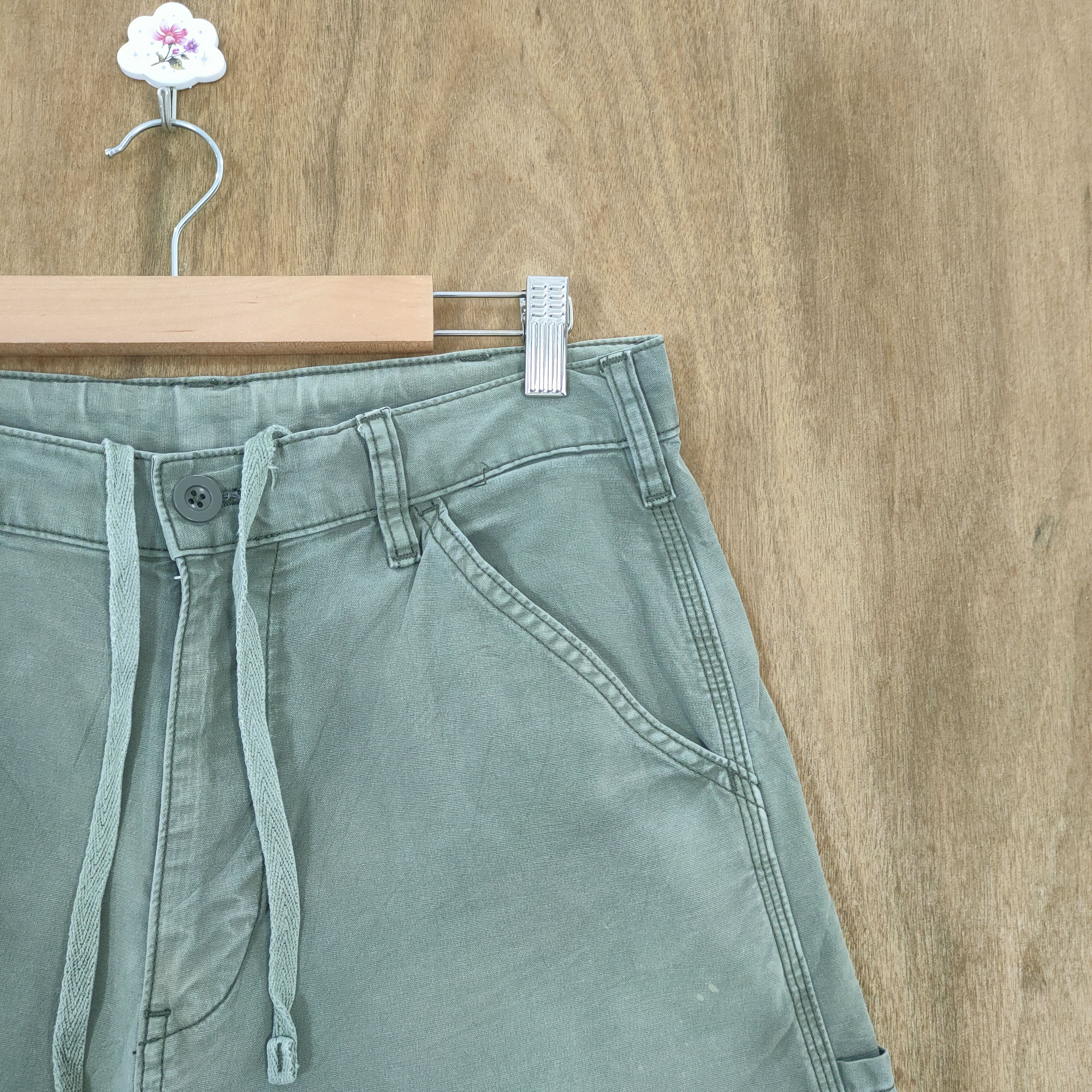 Japanese Brand VINTAGE FADED EASY CARGO PANTS Size US 30 / EU 46 - 6 Thumbnail
