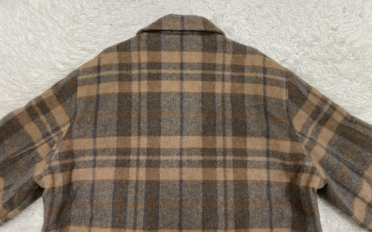 Japanese Brand MB Homme Image Wool Blend Quilted Lined Check Shacket Size US L / EU 52-54 / 3 - 8 Thumbnail