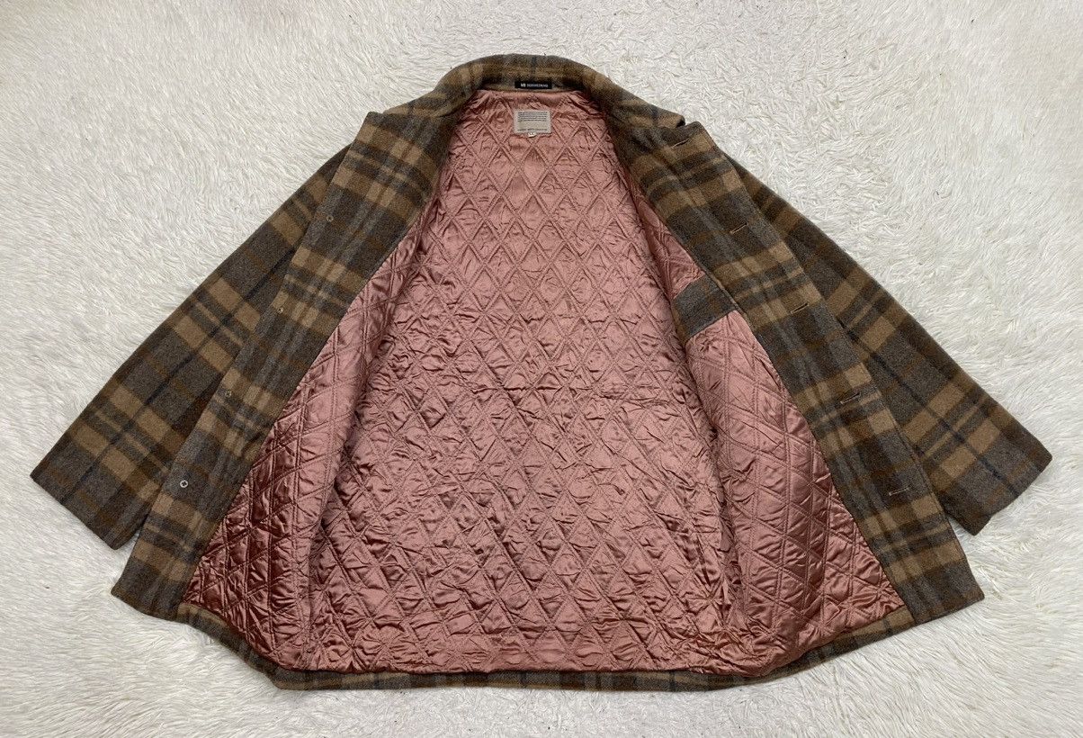 Japanese Brand MB Homme Image Wool Blend Quilted Lined Check Shacket Size US L / EU 52-54 / 3 - 6 Thumbnail