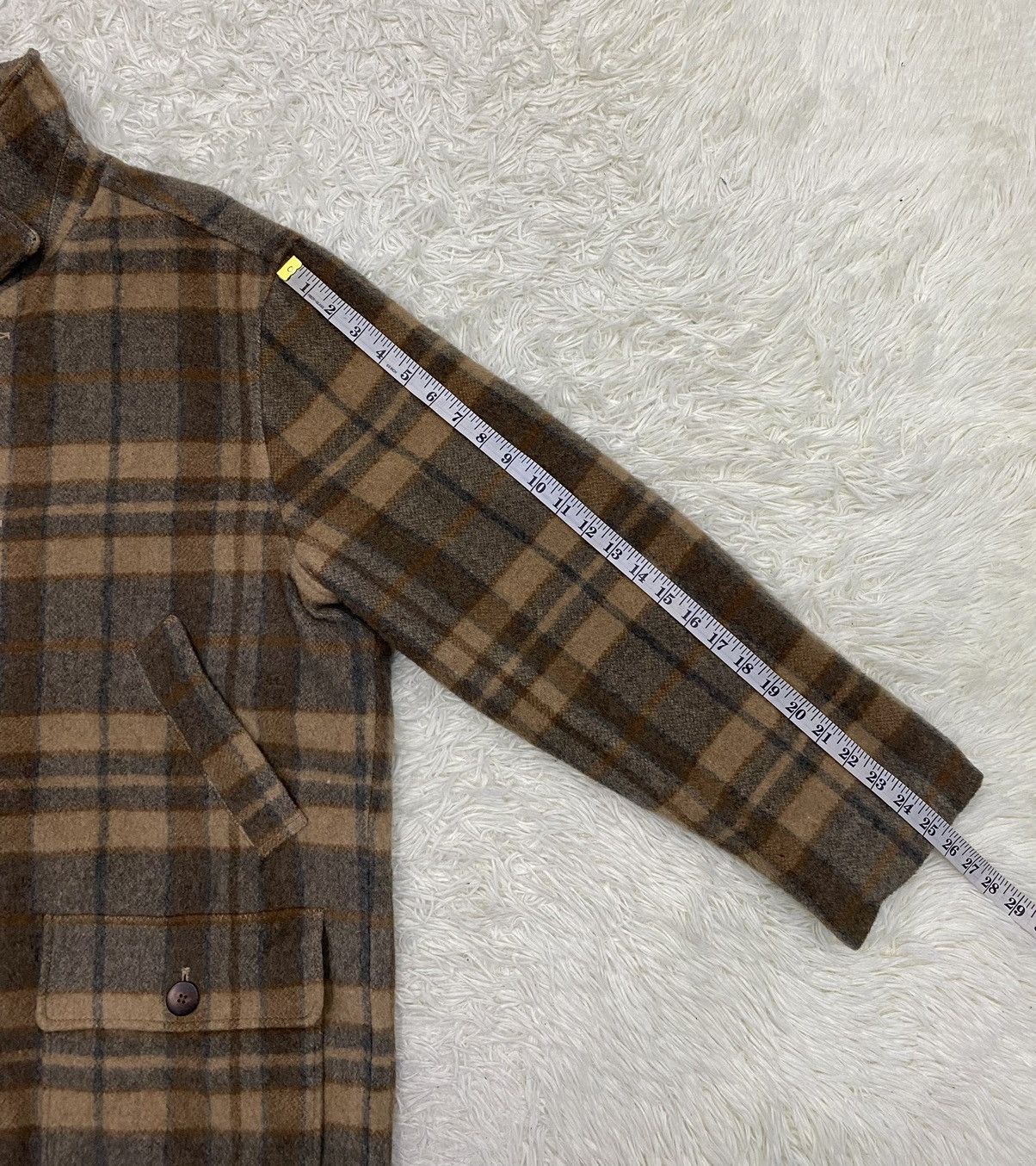 Japanese Brand MB Homme Image Wool Blend Quilted Lined Check Shacket Size US L / EU 52-54 / 3 - 14 Thumbnail